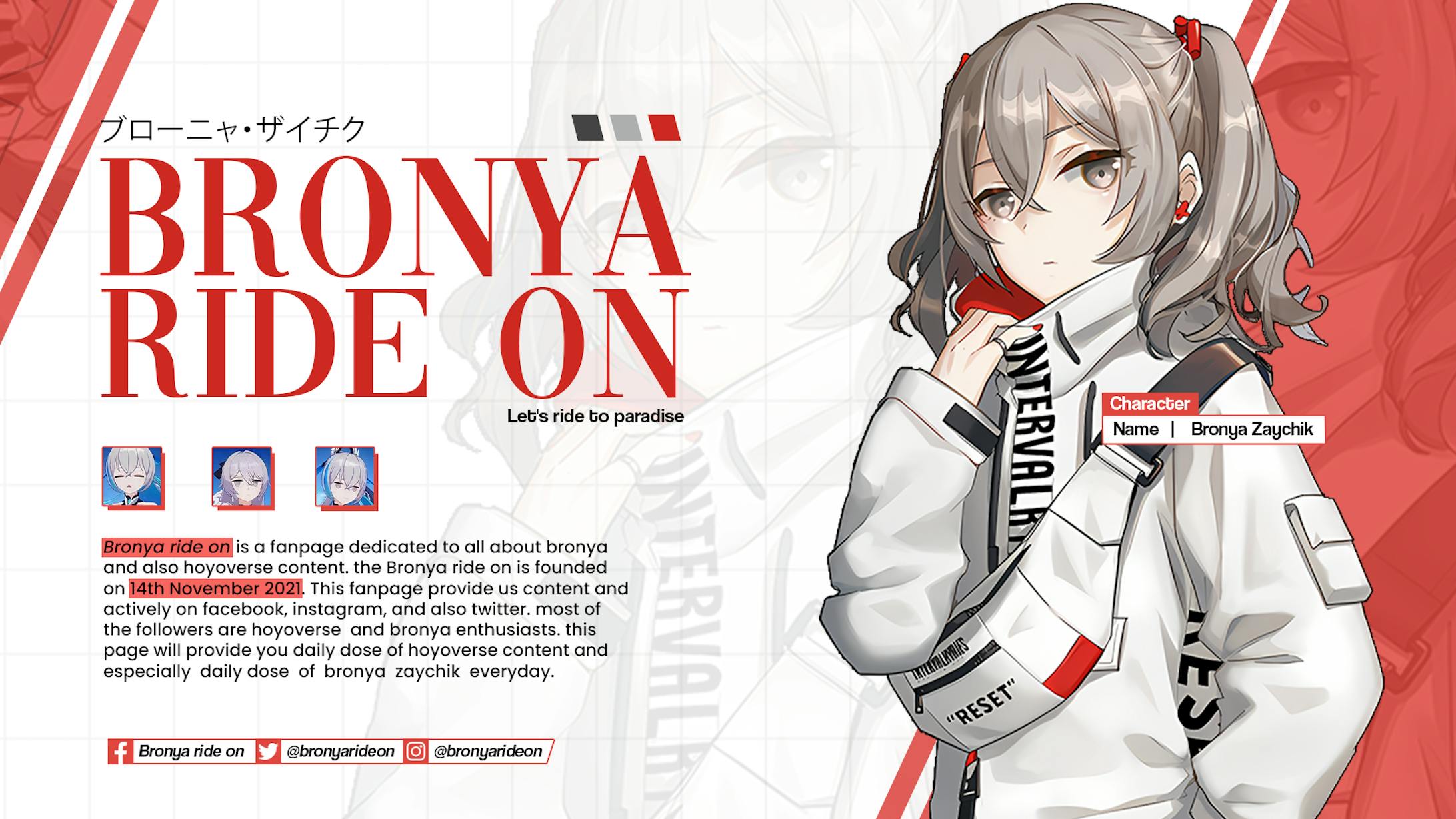 [Header Design] - Bronya Ride On