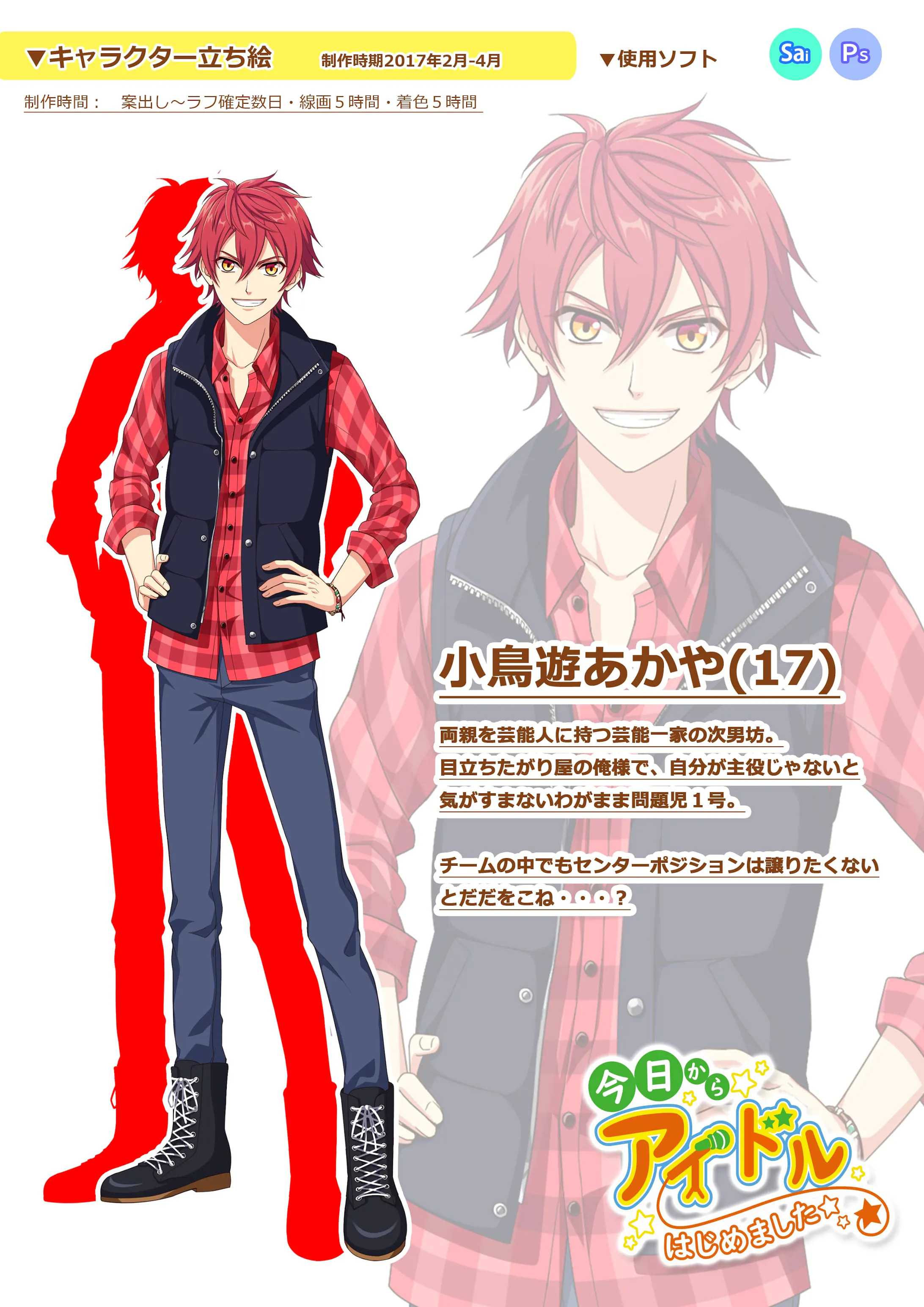 立ち絵 俺様 わがまま目立ちたがりアイドル