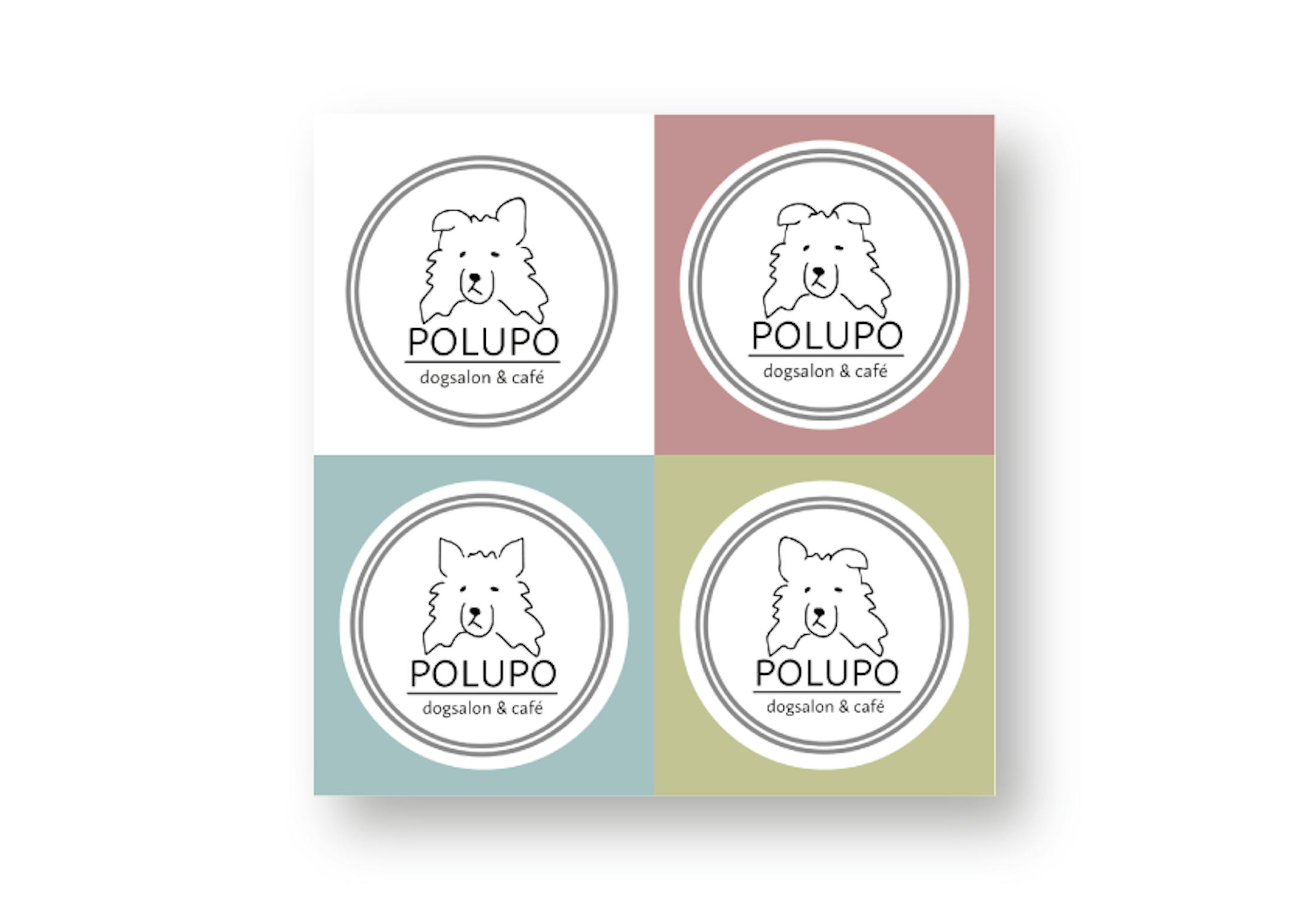 【デザイン】dogsalon & cafe POLUPOロゴ-1
