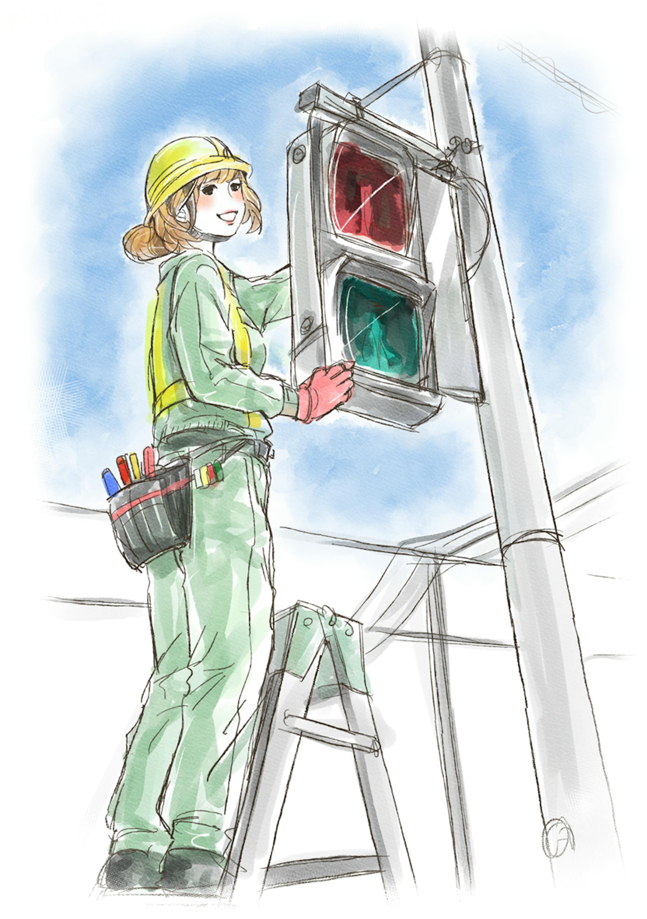 はたらく女子シリーズイラスト はたらく女子シリーズイラスト