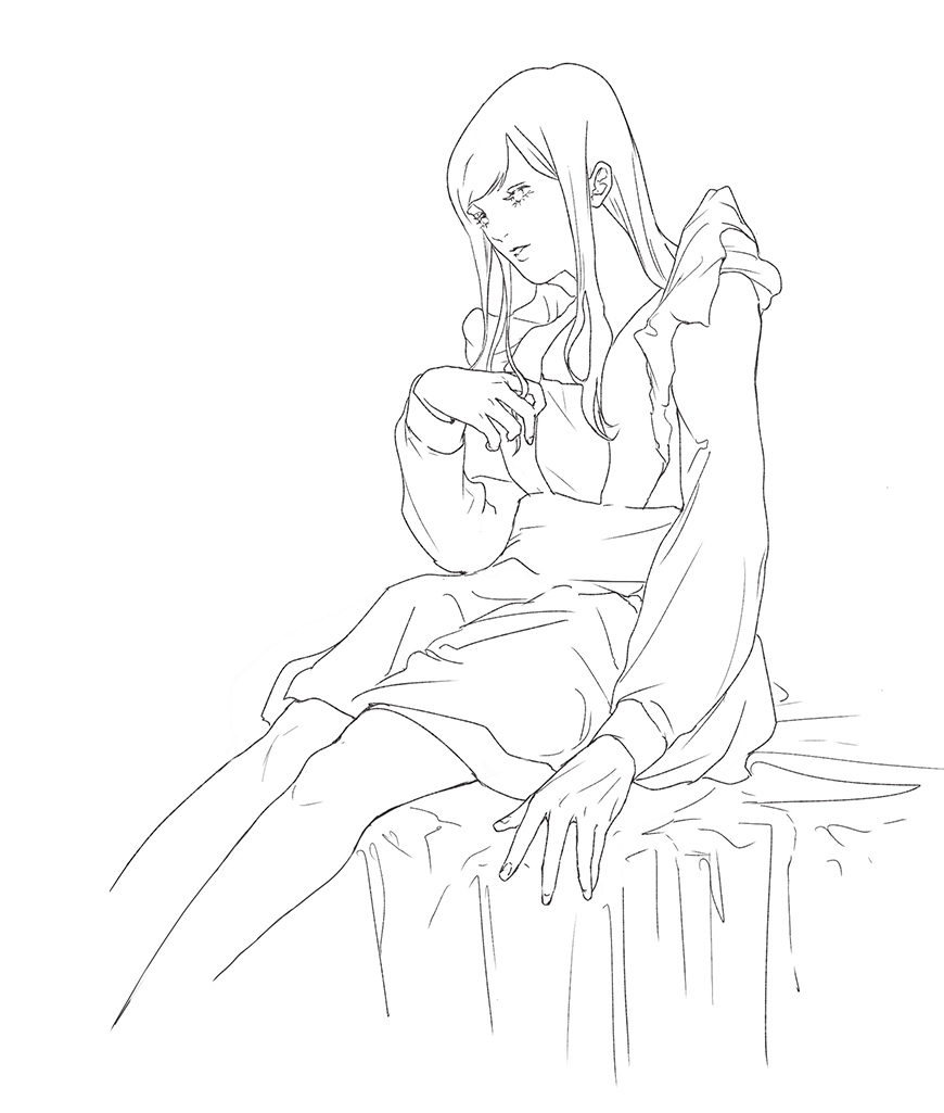 線画 linedraw 01-1