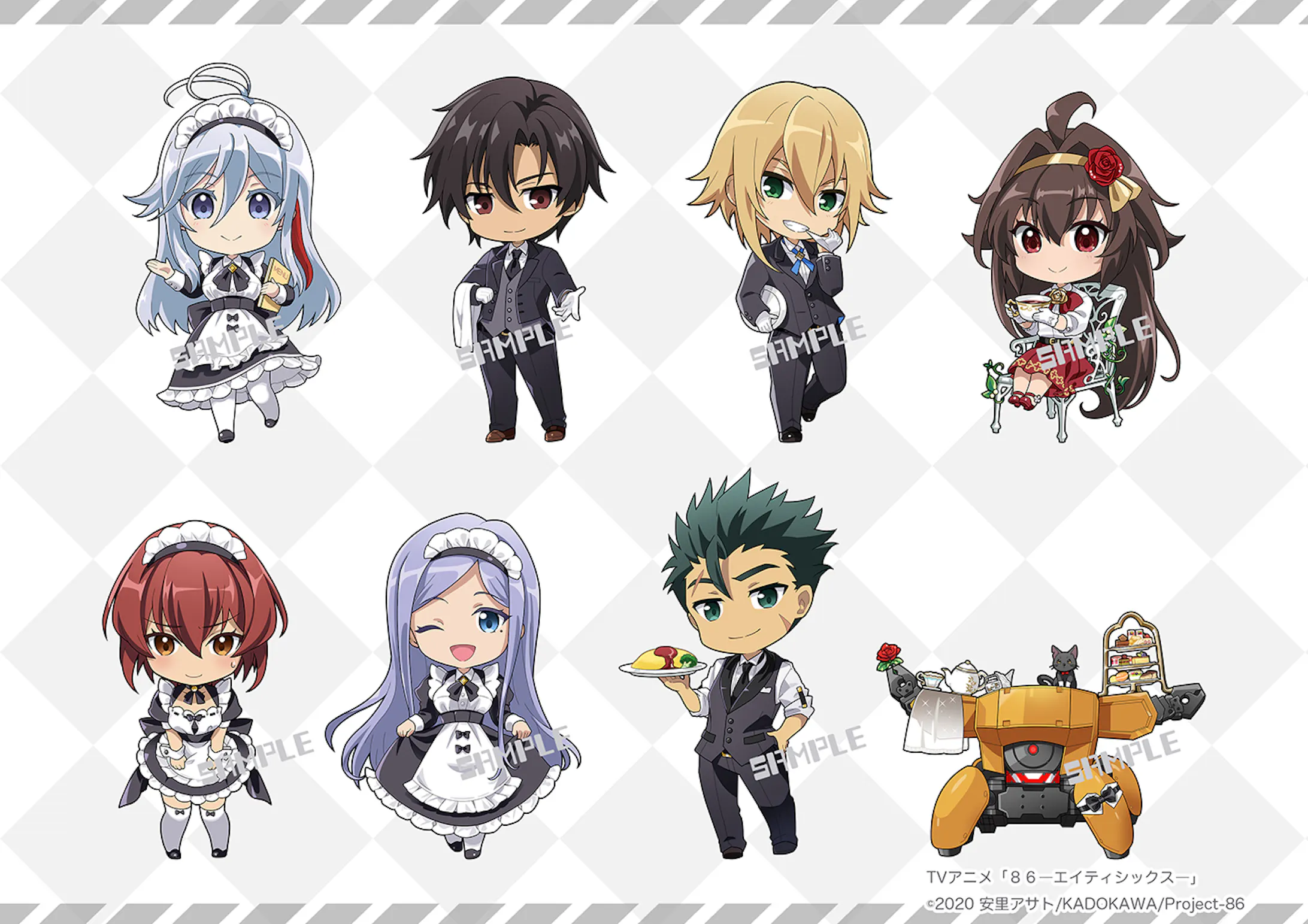 ８６ エイティシックス コラボカフェグッズ用イラスト