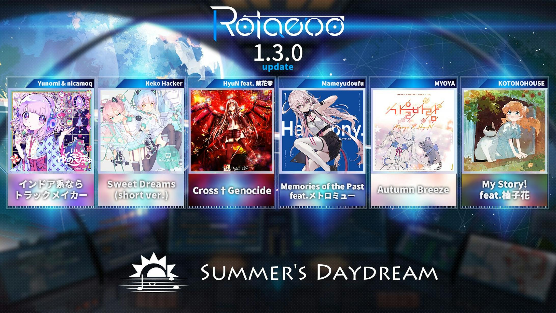 リズムゲーム「Rotaeno」楽曲収録-1