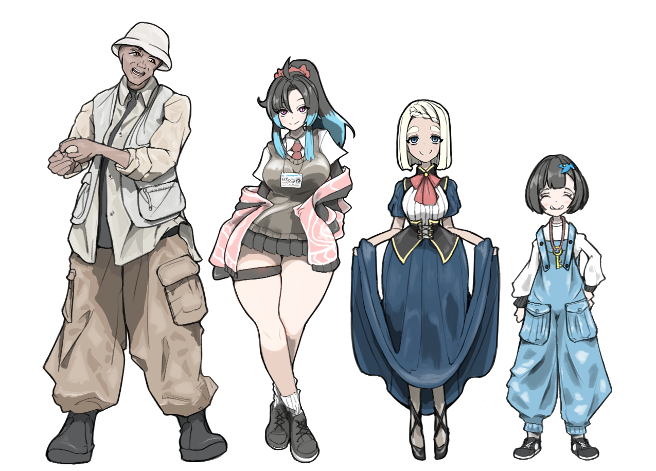 ほろめぐキャラクターズ集合絵2-1