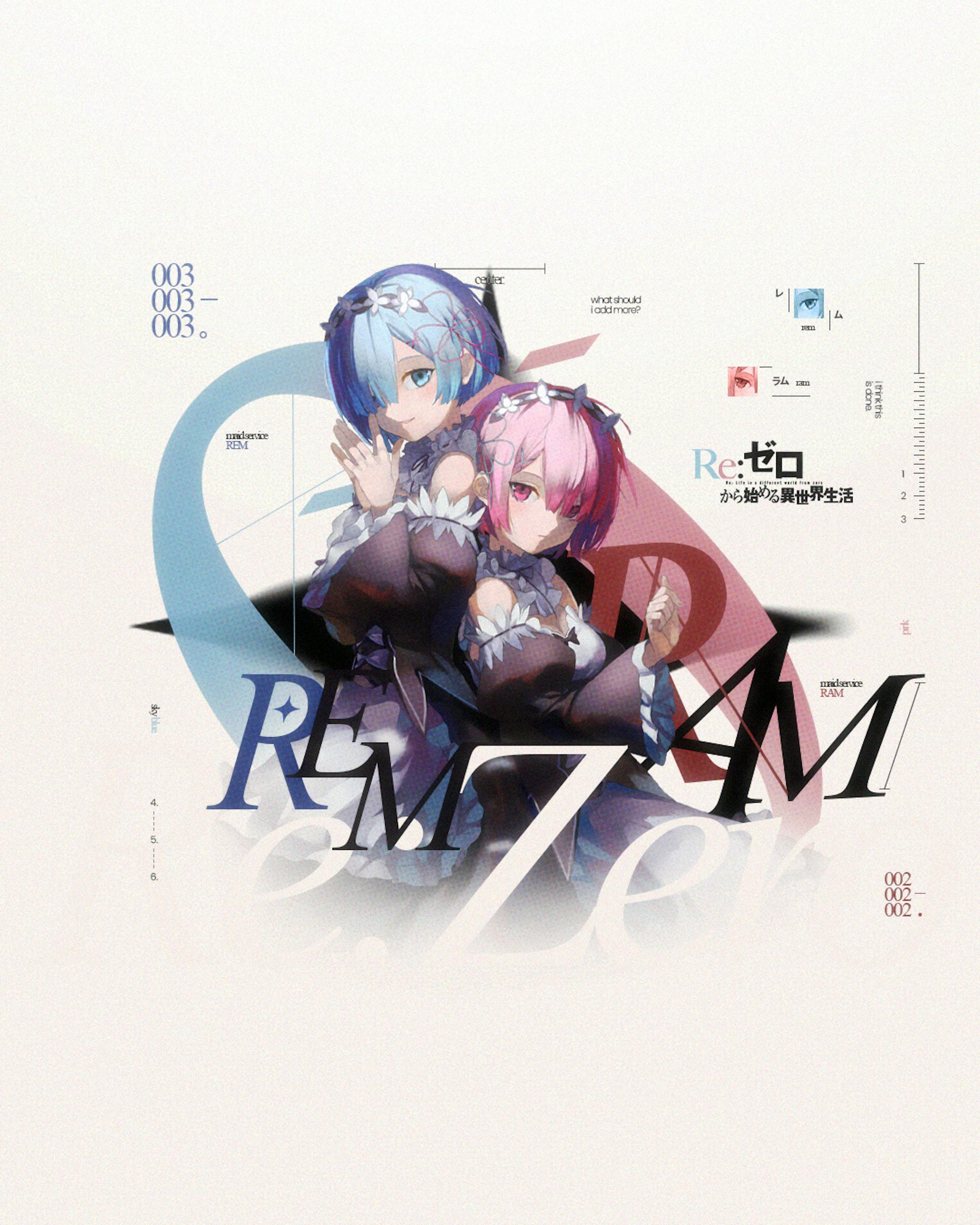 Re:Zero - Rem&Ram ~ POSTER ~-1