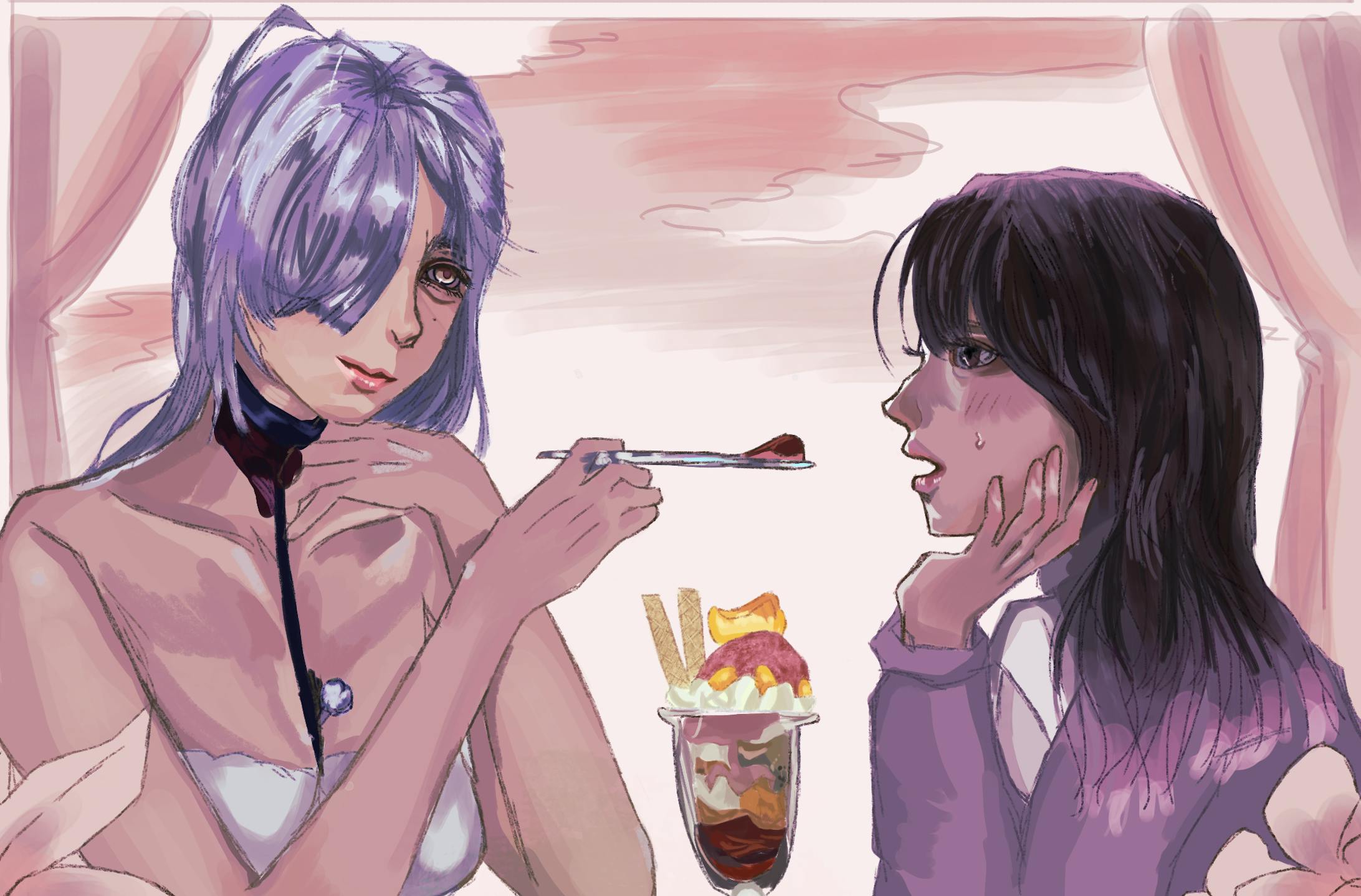 簡易塗り2人絵(2200円)-1