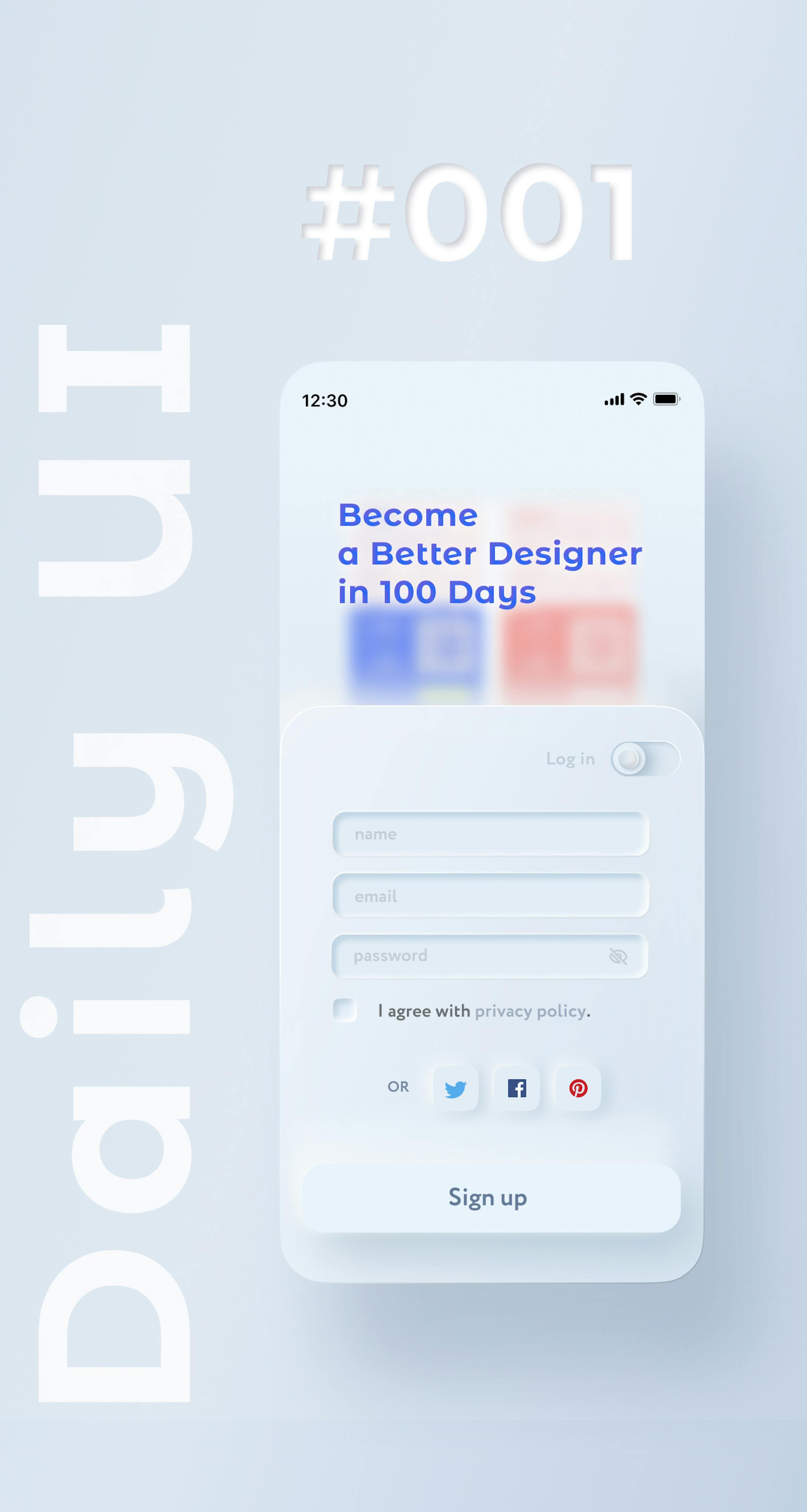 daily UI :  sign up-2