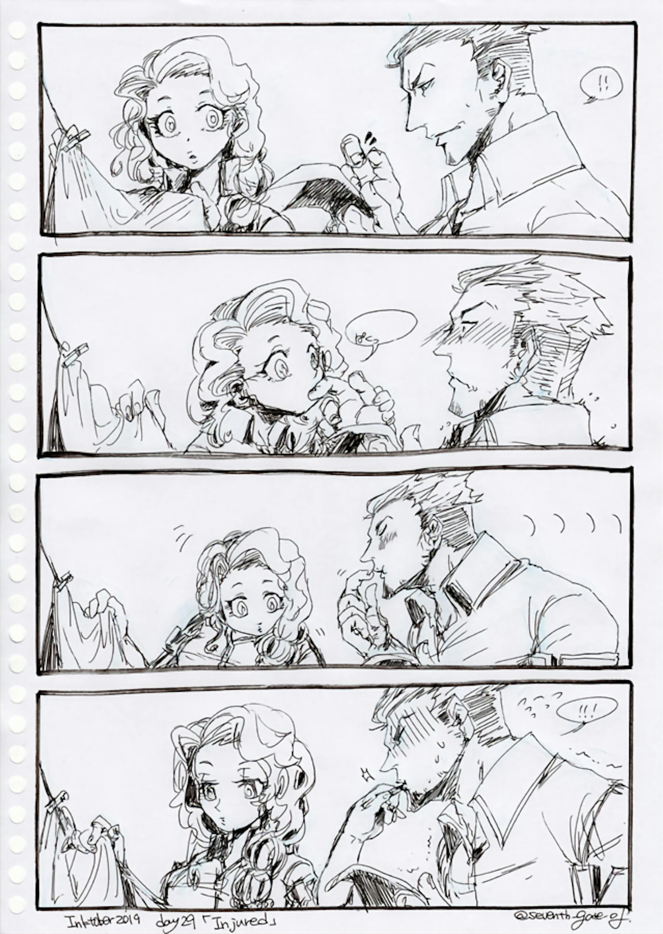 お題を元に描いたイラストや漫画 お題を元に描いたイラストや漫画