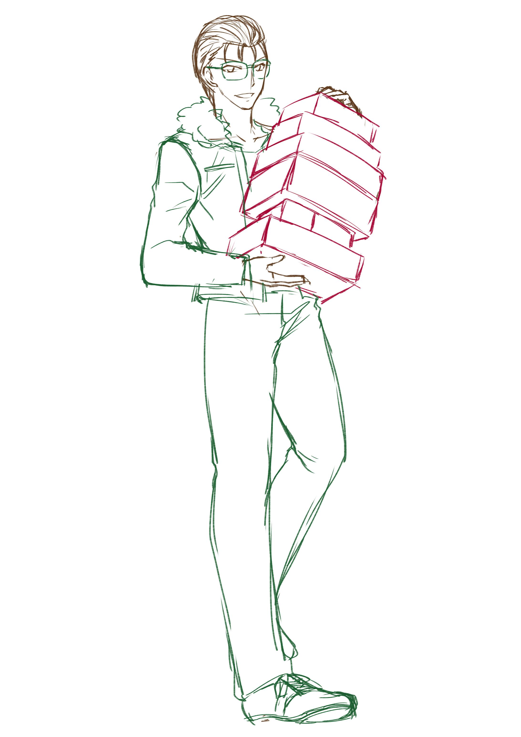 立ち絵のラフその3 立ち絵のラフその3