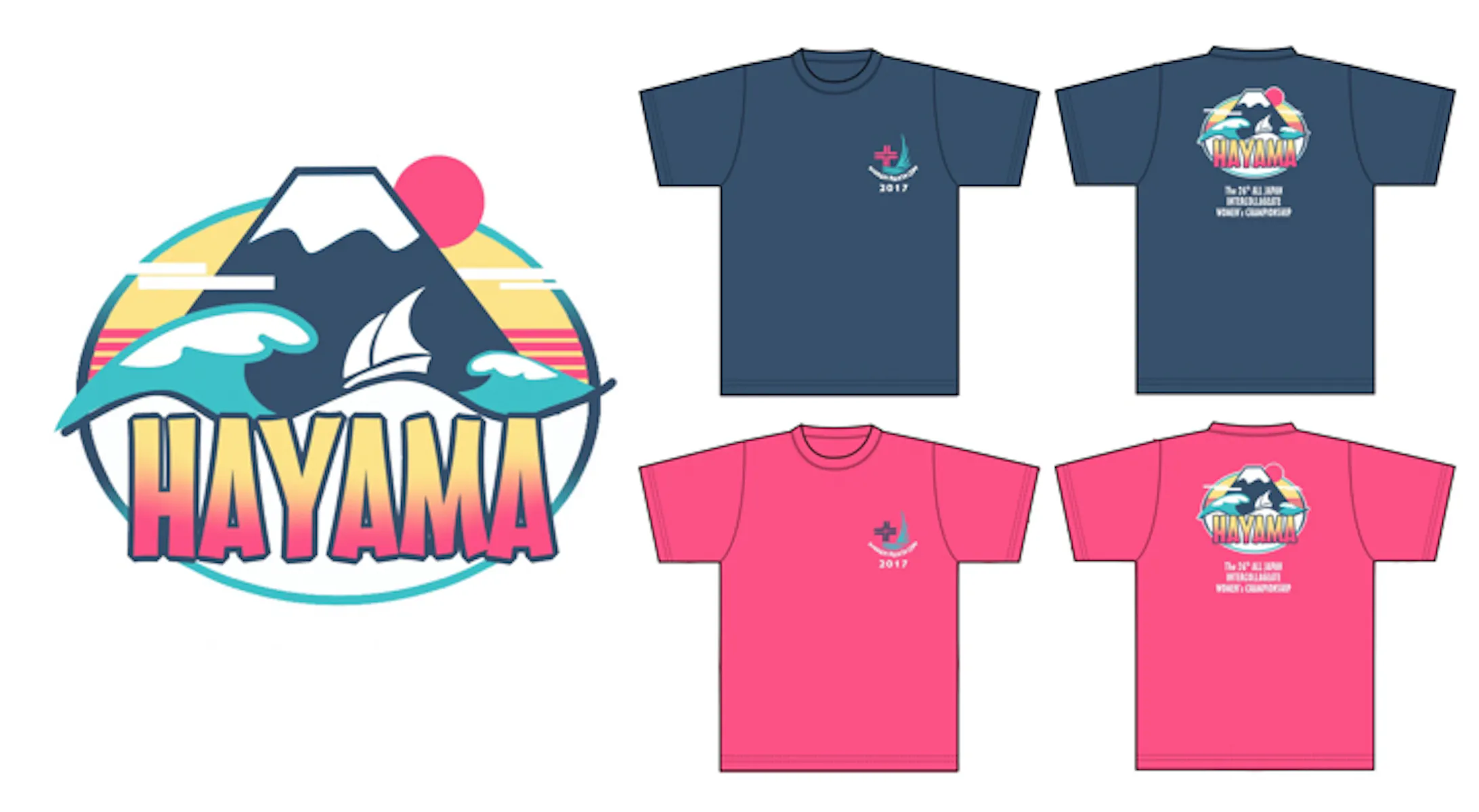 同人 デザイン 全日本学生ヨット女子選手権大会 ロゴt