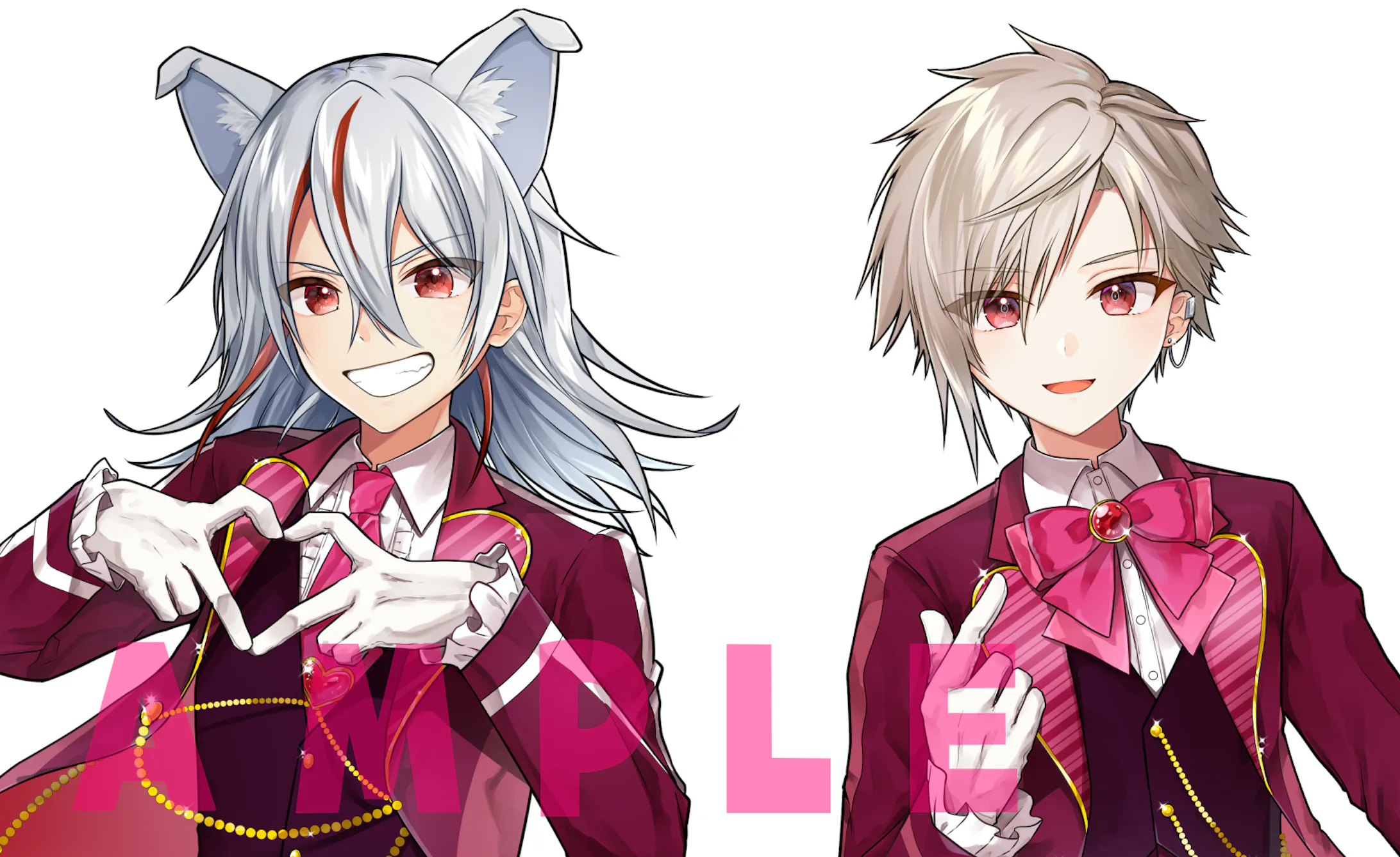 個人依頼 狗灰レヲル 七里雪羽 チョコカノ 歌ってみたイラスト