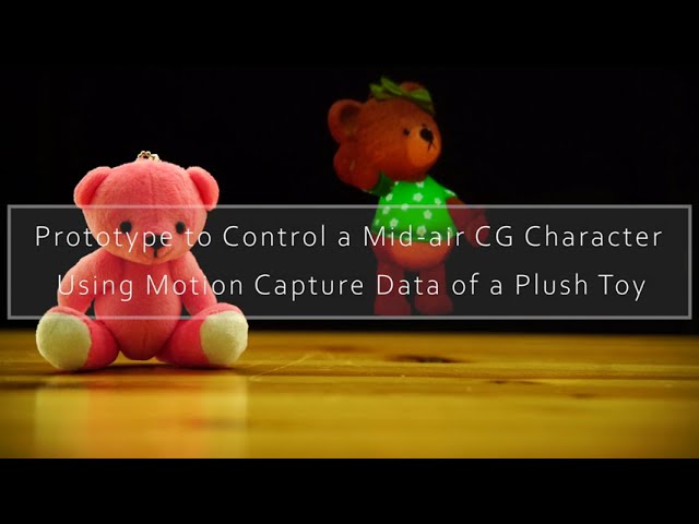 Prototype to Control a Mid-air CG Character Using Motion Capture Data of a Plush Toy