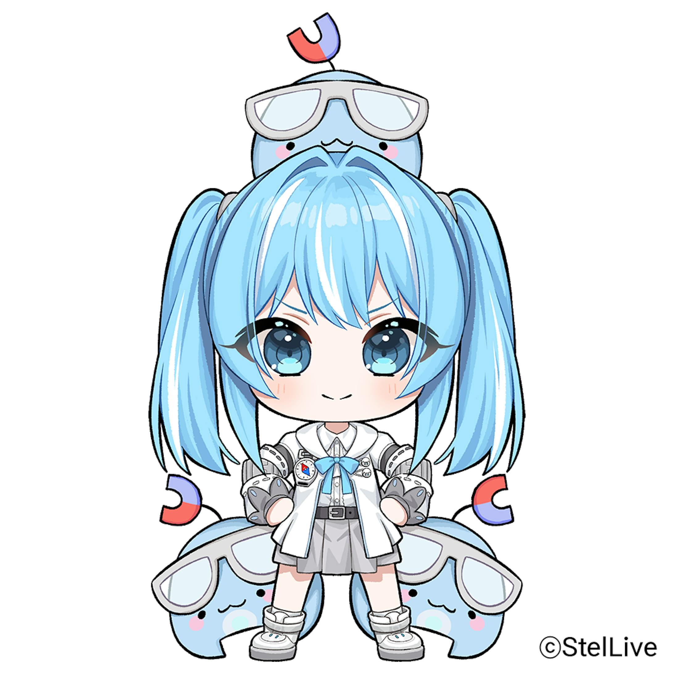 STELLIVE」荒波子タビ アクリルキーホルダーイラスト