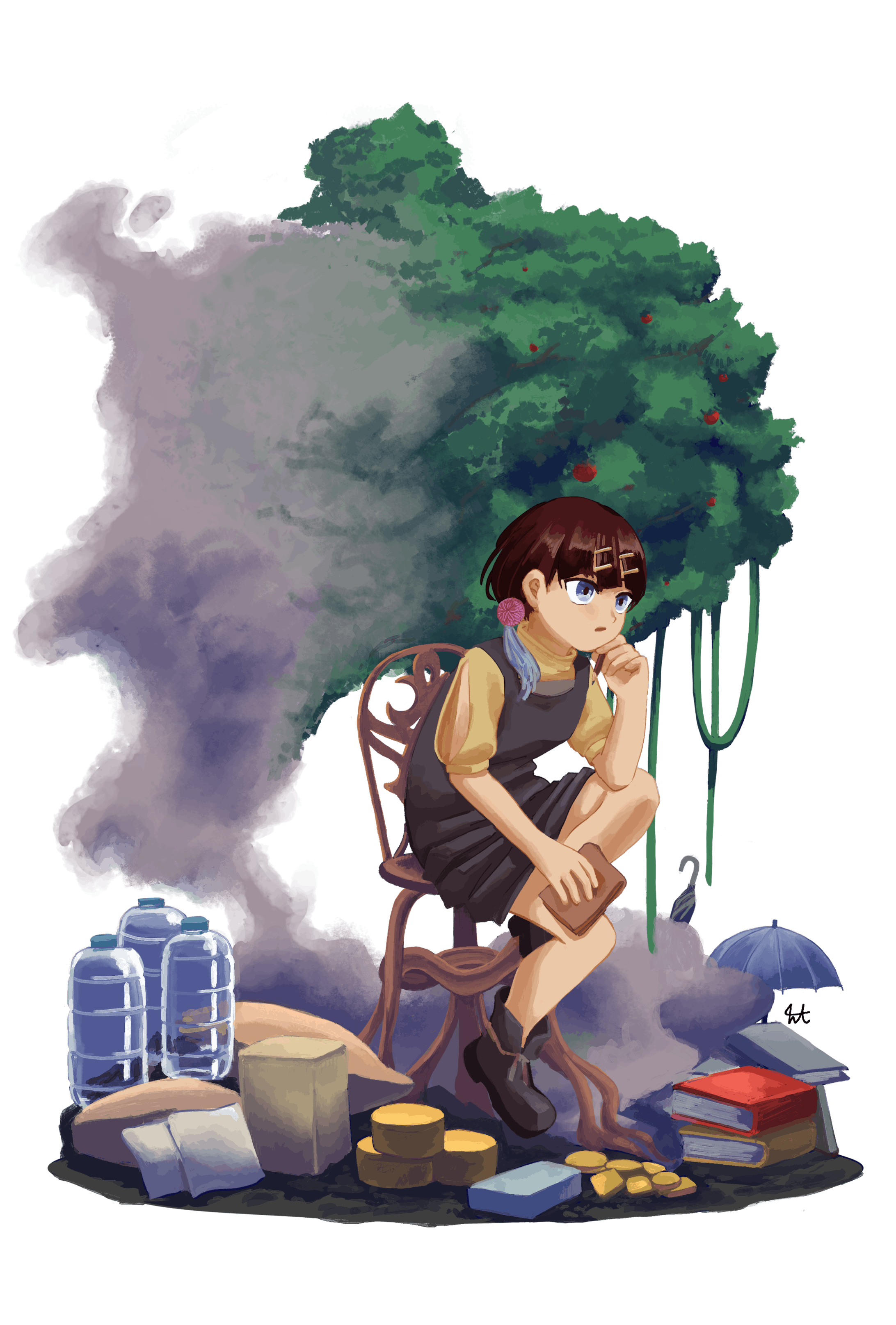 ヴィネット風イラスト ヴィネット風イラスト