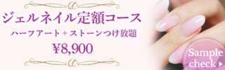 バナー｜ネイルサロン：定額コースキャンペーン-1