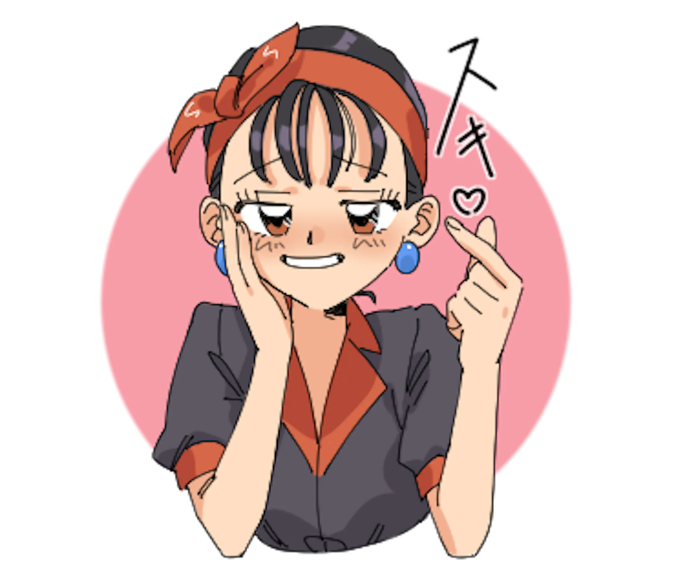 レトロアニメ風lineスタンプ