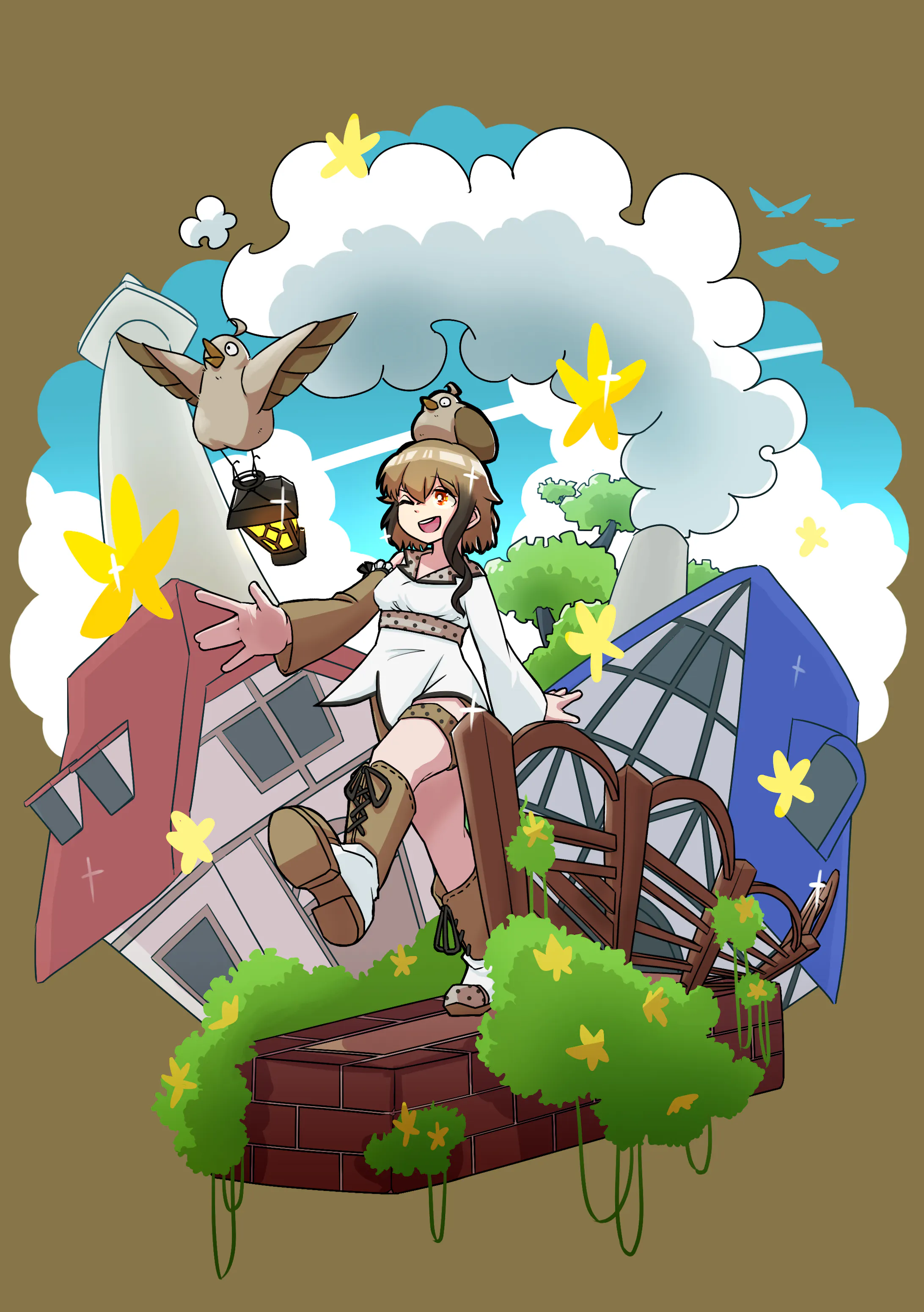 箱庭風イラスト 箱庭風イラスト