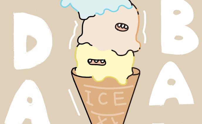 illustration/アイスクリームのおばけ