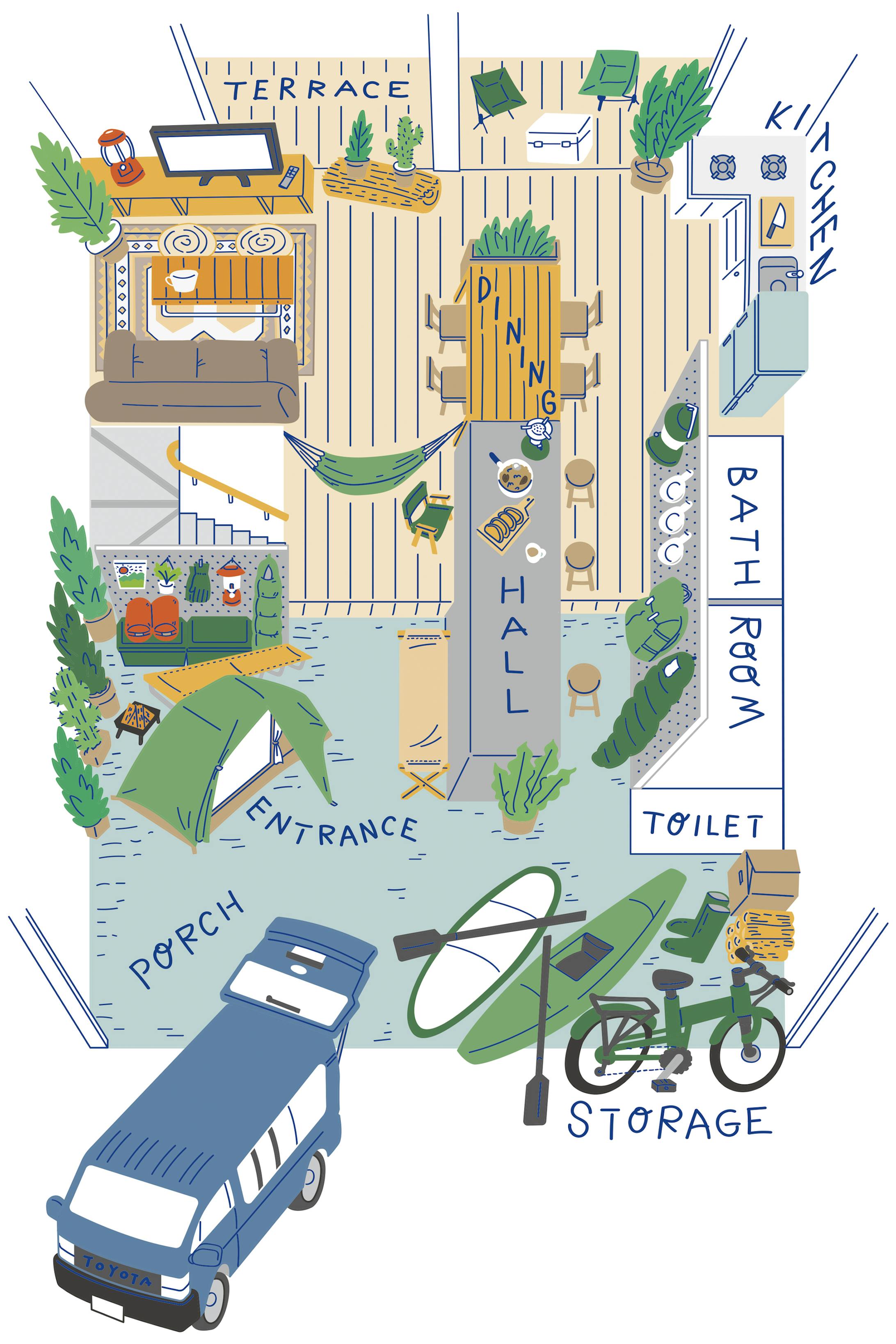 【イラスト】住宅ブランド「LIFE LABEL magazine」WEB記事-1