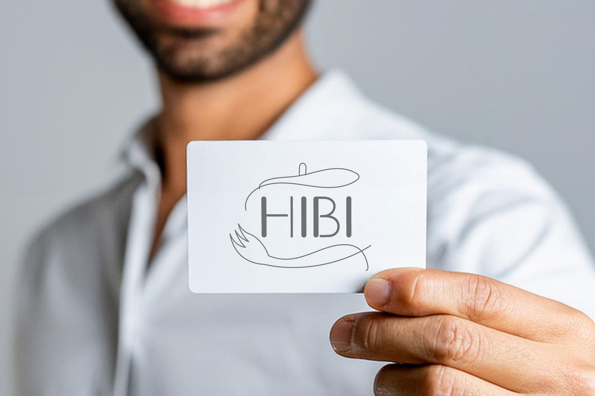 実案件　飲食店ロゴデザイン　「HIBI」-1