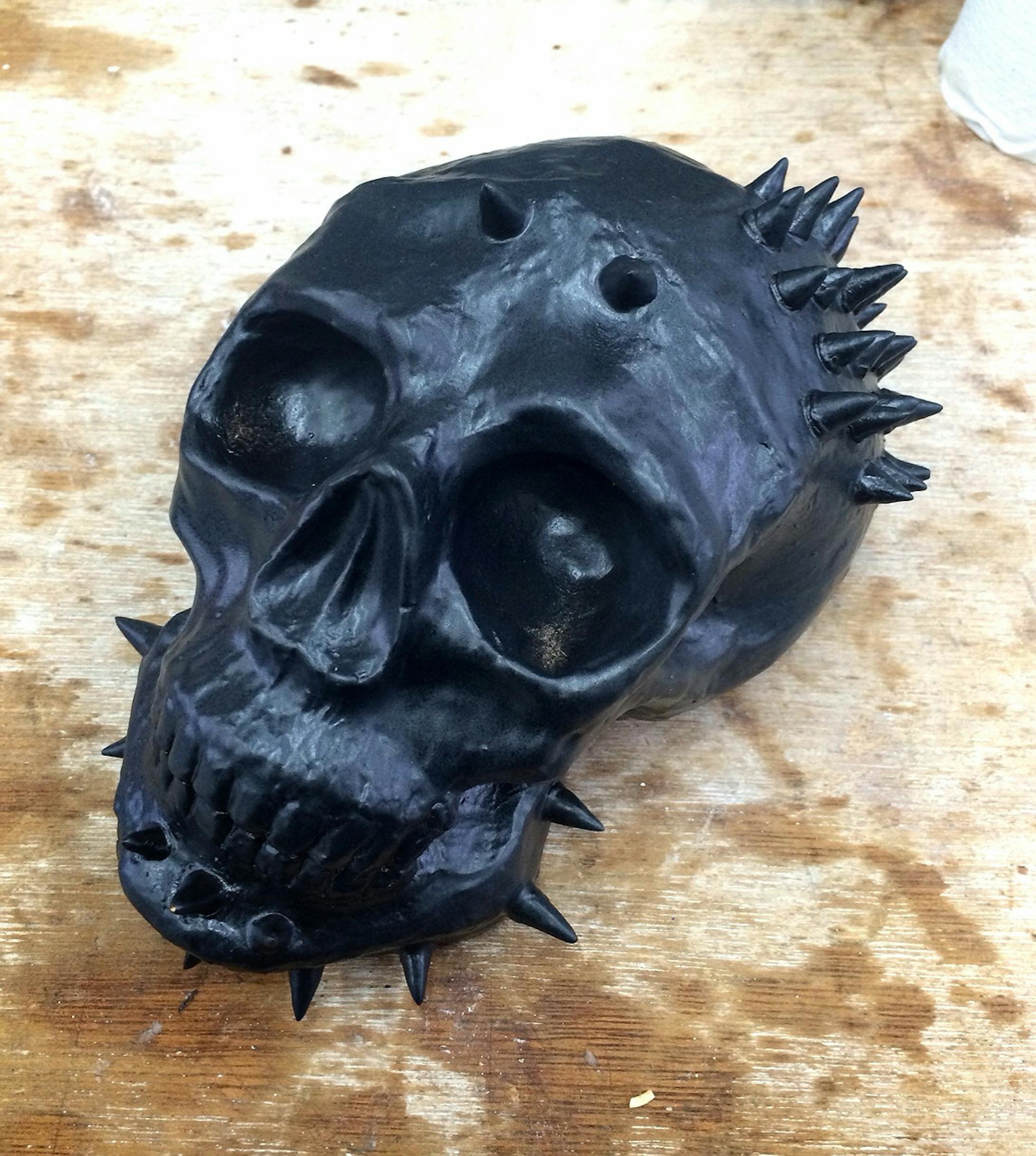 Ceramic skull/メタリックスタッズ-1