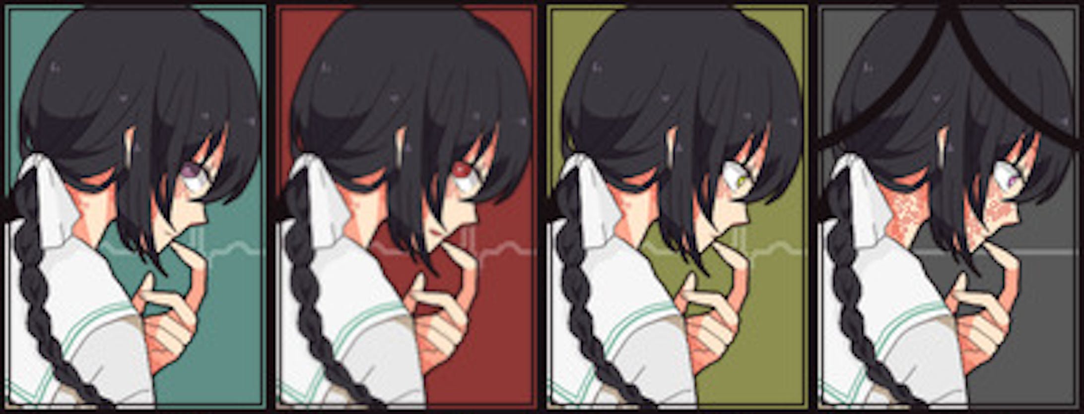 18/焦爛 フジノ…創作『山羊の扉』より 橘芙士乃。橘遊馬と由規衛の育ての親で、酷い皮膚病を患っていました。 18/焦爛 フジノ…創作『山羊の扉』より 橘芙士乃。橘遊馬と由規衛の育ての親で、酷い皮膚病を患っていました。