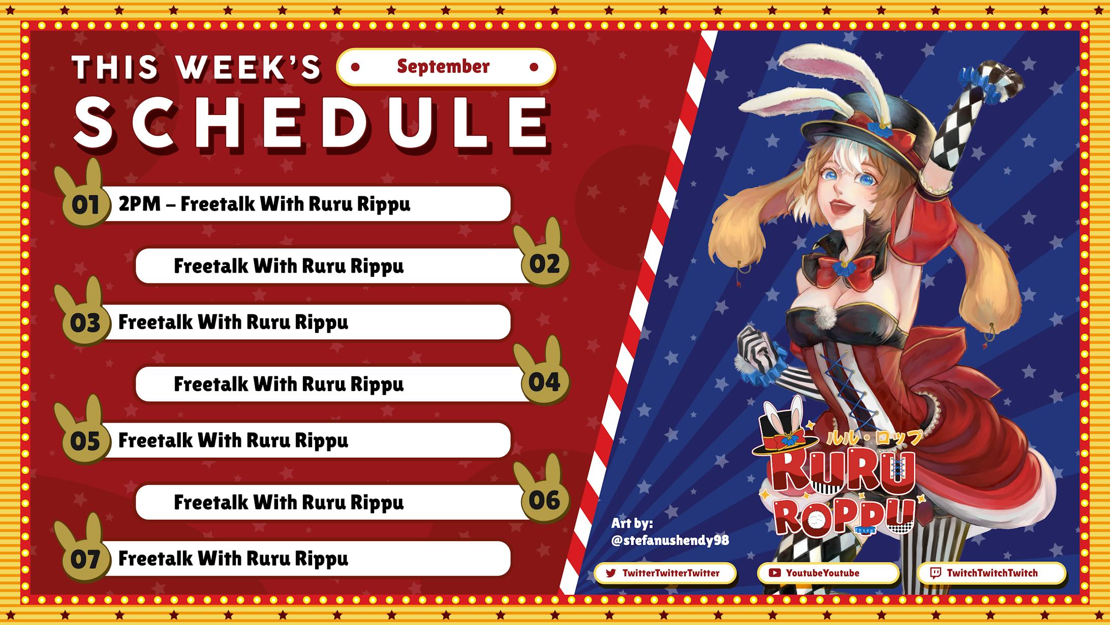 Ruru Roppu Stream Schedule ruru-roppu-stream-schedule