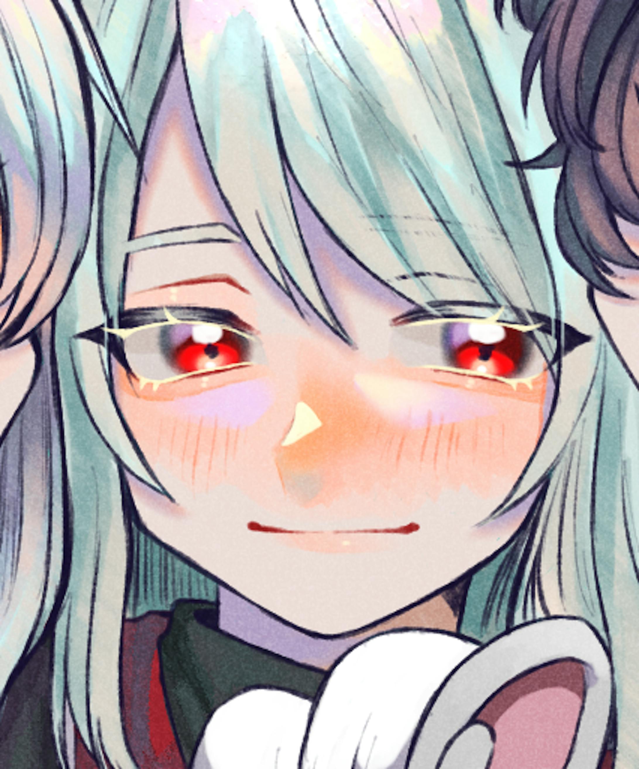 知的でミステリアスな雰囲気に優しく落ち着いた表情をイメージ。