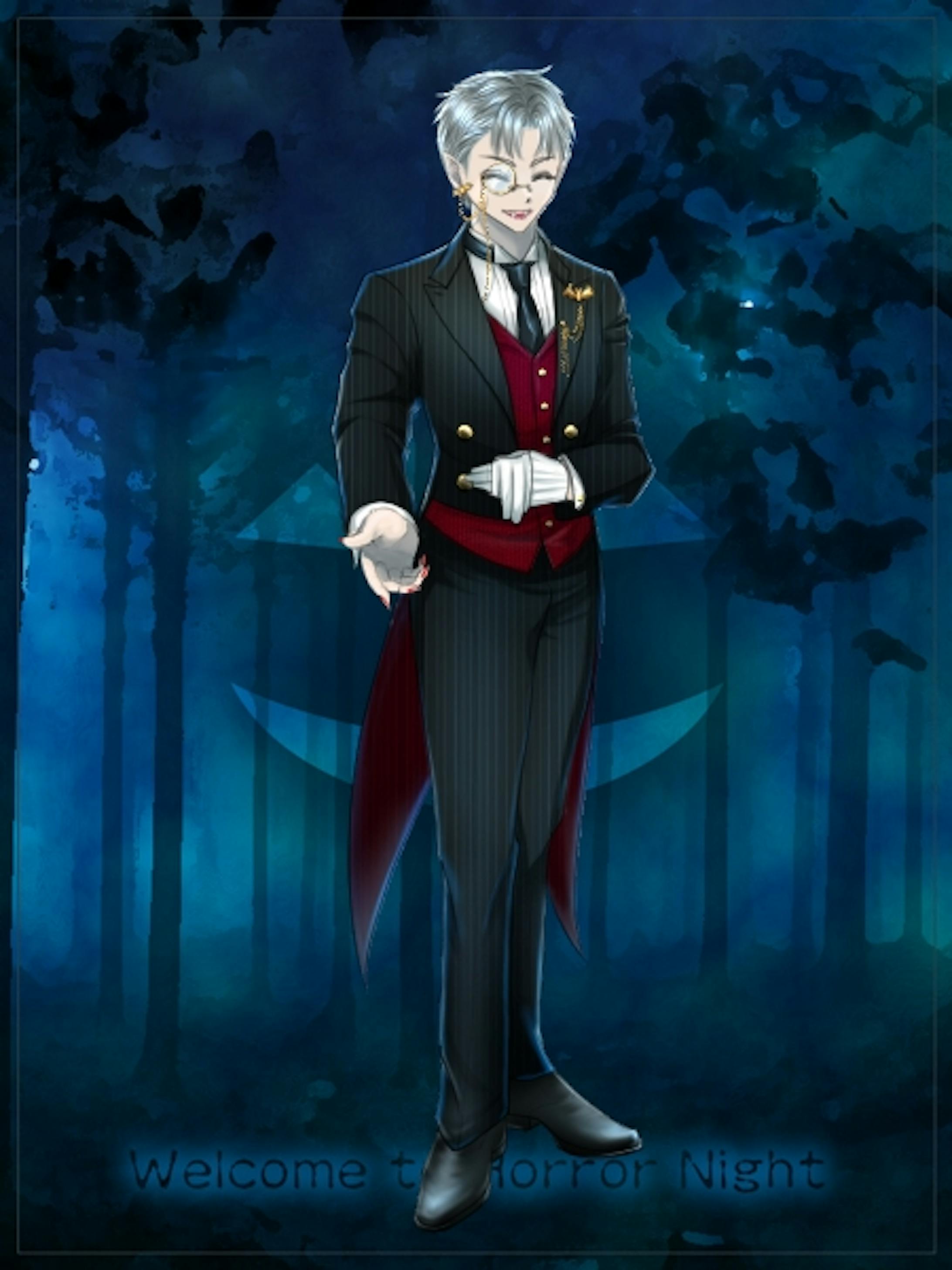 納品イラスト ハロウィンの執事 吸血鬼 納品イラスト ハロウィンの執事 吸血鬼