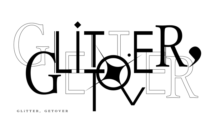 Glitter, Getover ロゴデザイン