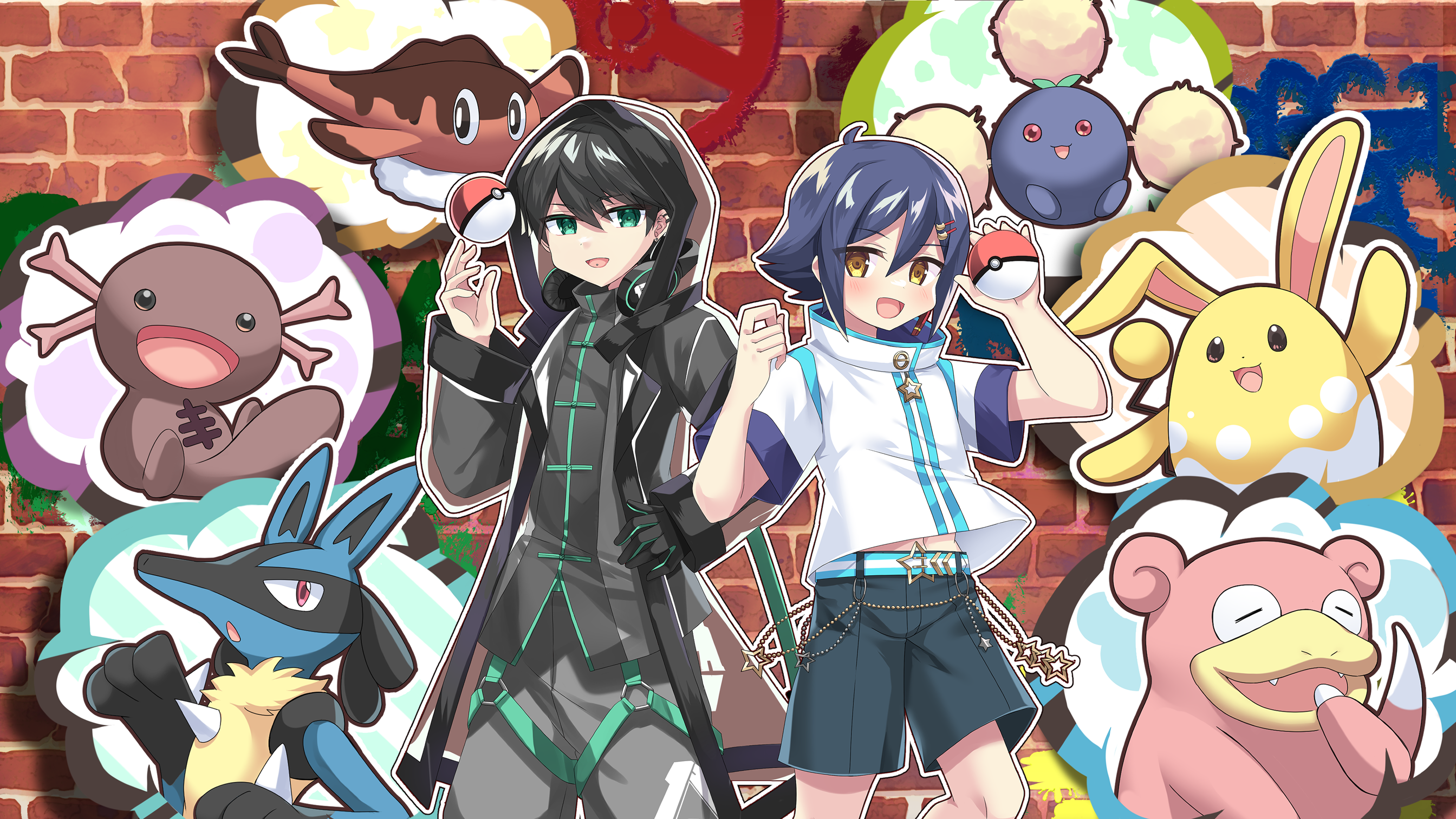 【お仕事】「1・2・3」歌ってみた用イラスト-1