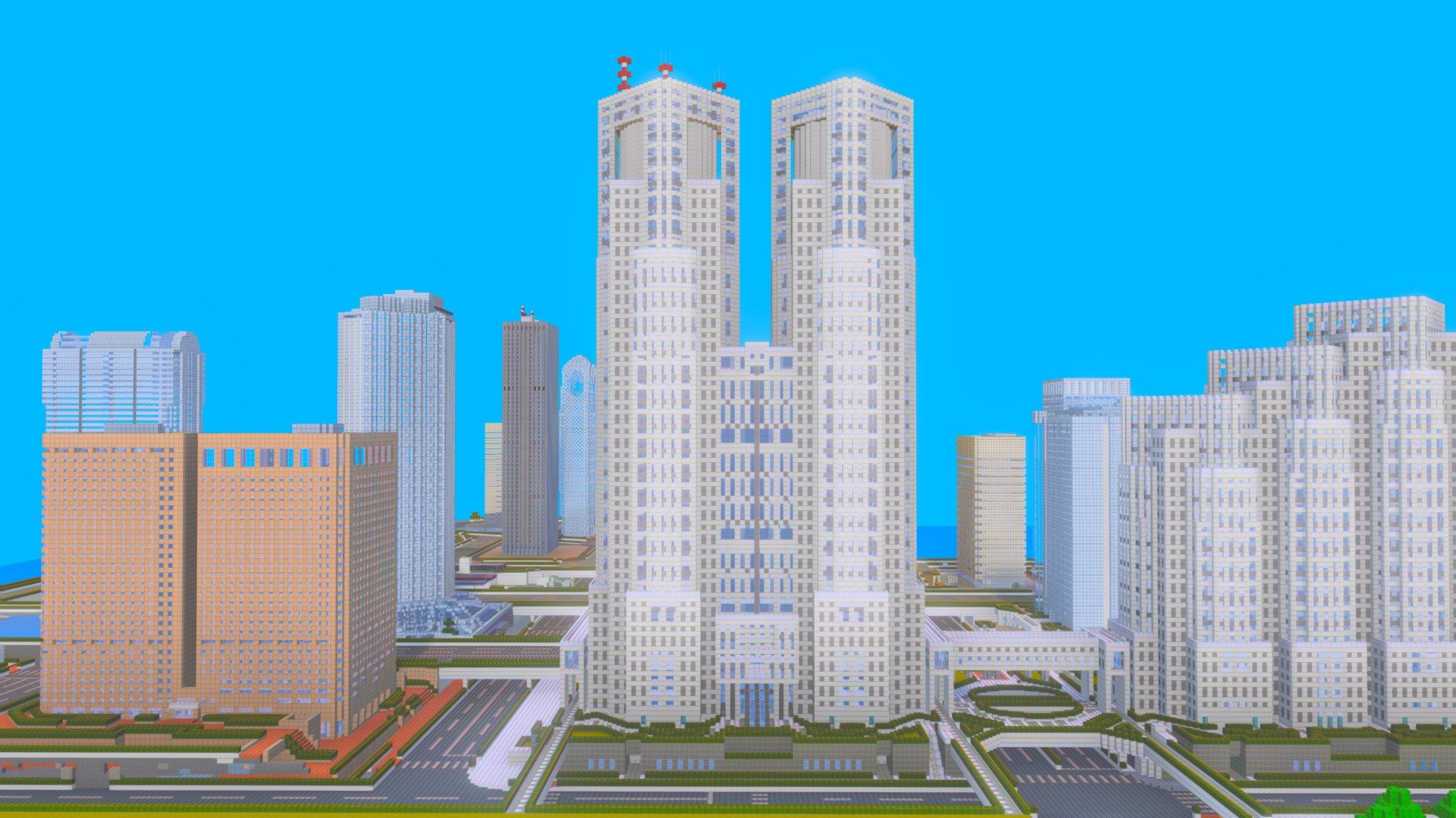 [Minecraft] Tokyo Shinjyuku - 3D model by vaio_hig