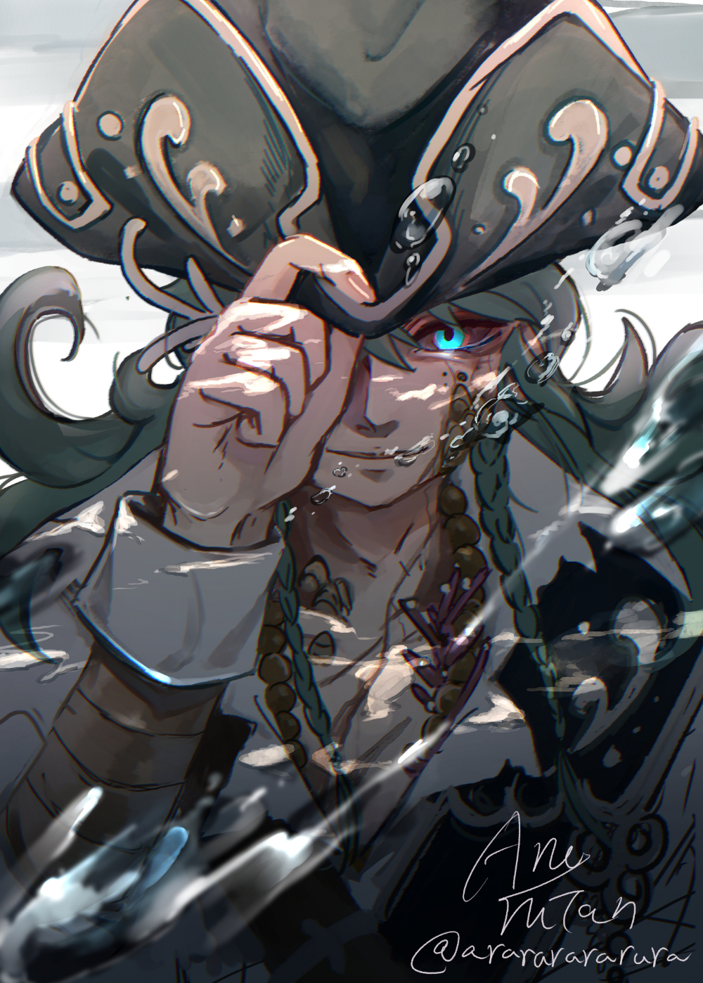 【オリジナル】2h drawing アドニス×ゴースト-1