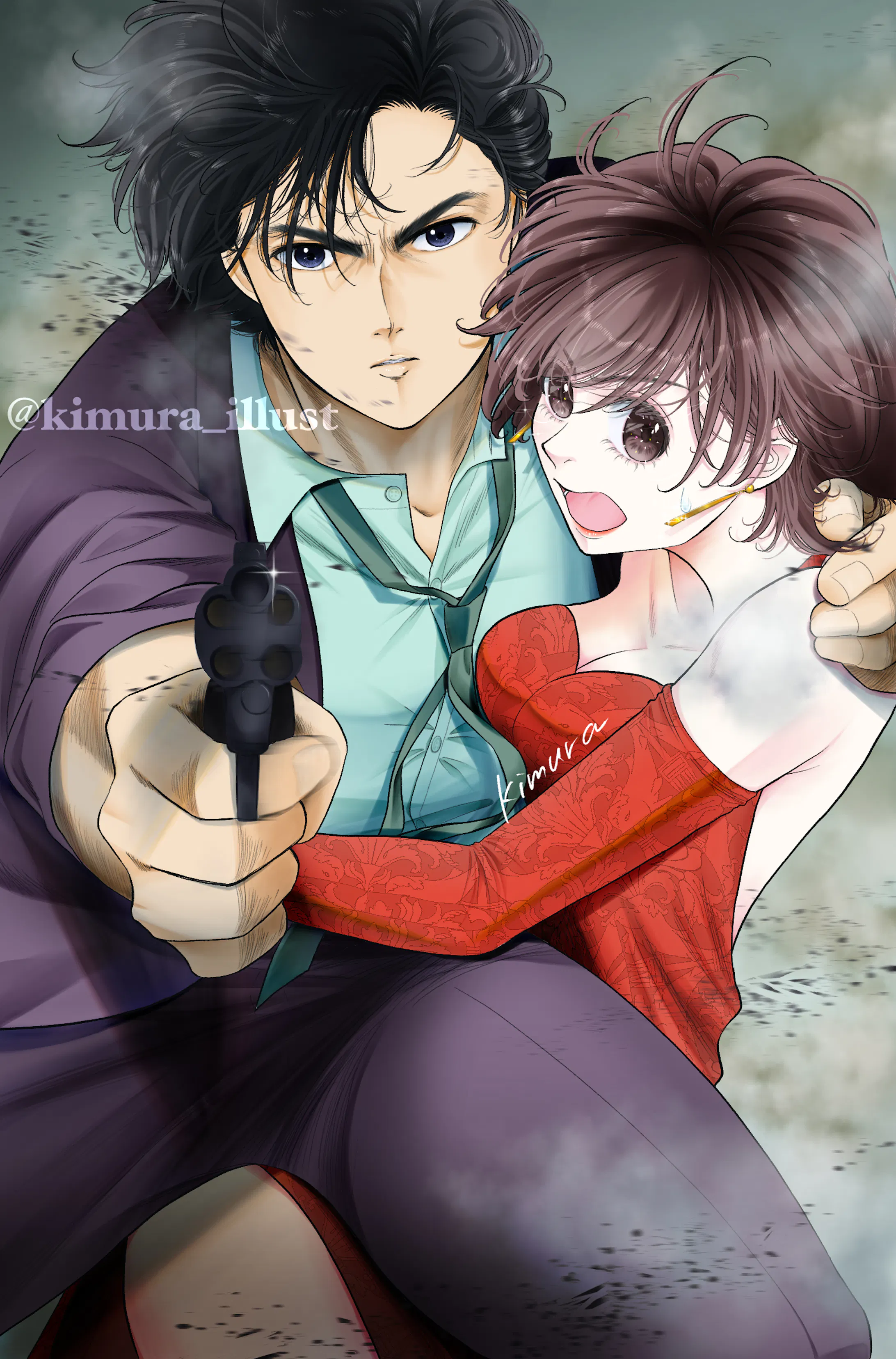 冴羽獠、槙村香（CITY HUNTER）