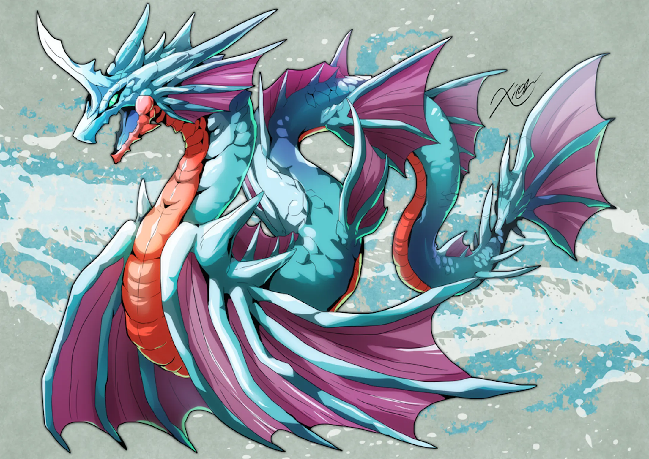 創作 ドラゴンイラスト