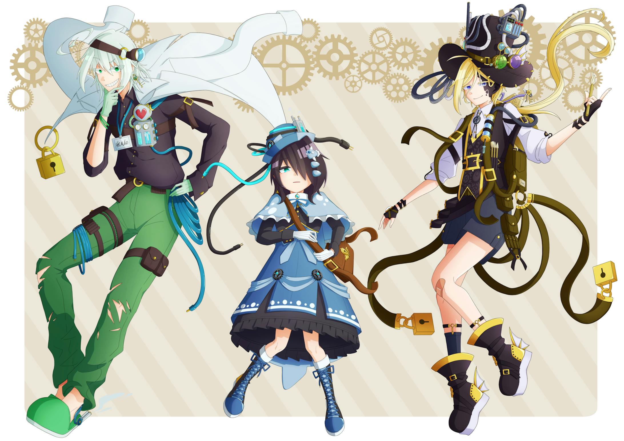 キャラデザ_スチームパンクっぽい世界観