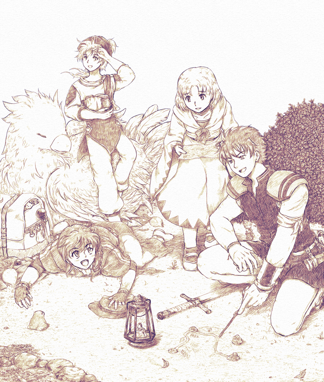 【デジタル】ペン画風-1