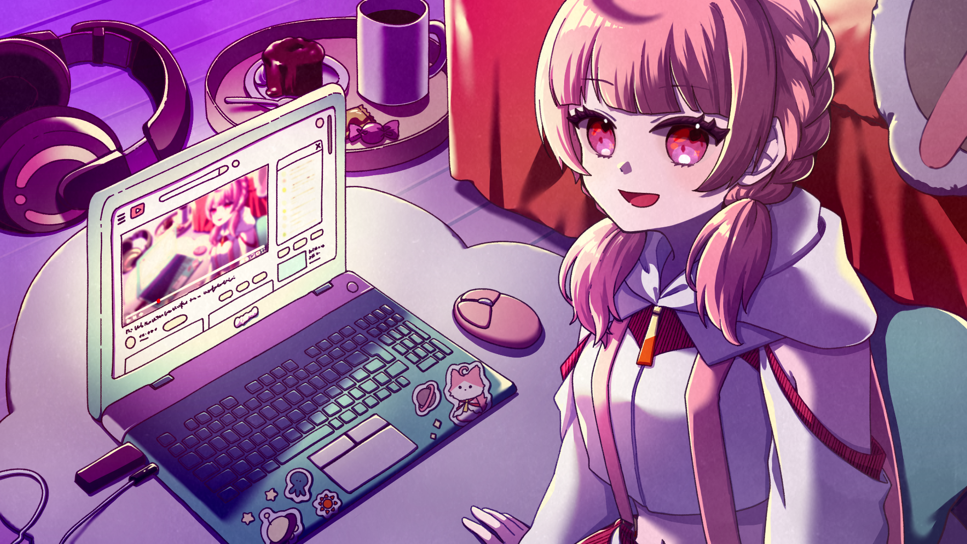 《イラスト》メイ・クー様ご依頼｜動画用キービジュアル-1