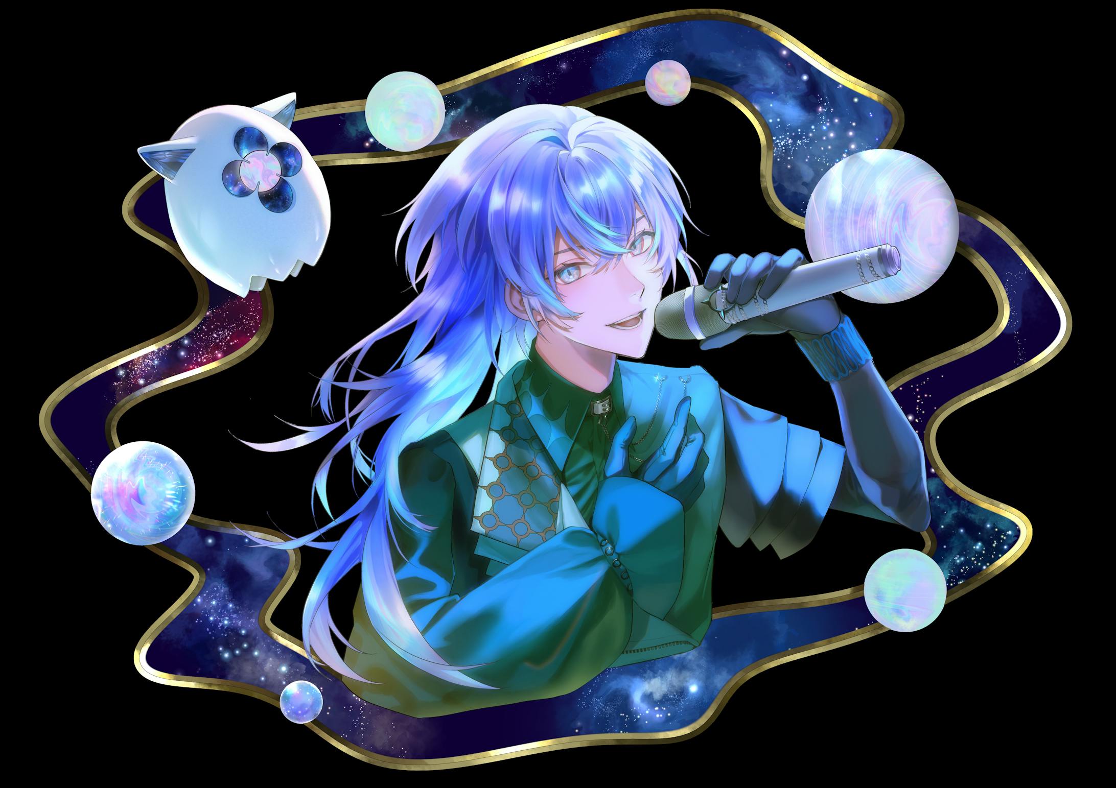 【非公式】星導ショウ様　フラワースタンドイラスト-1