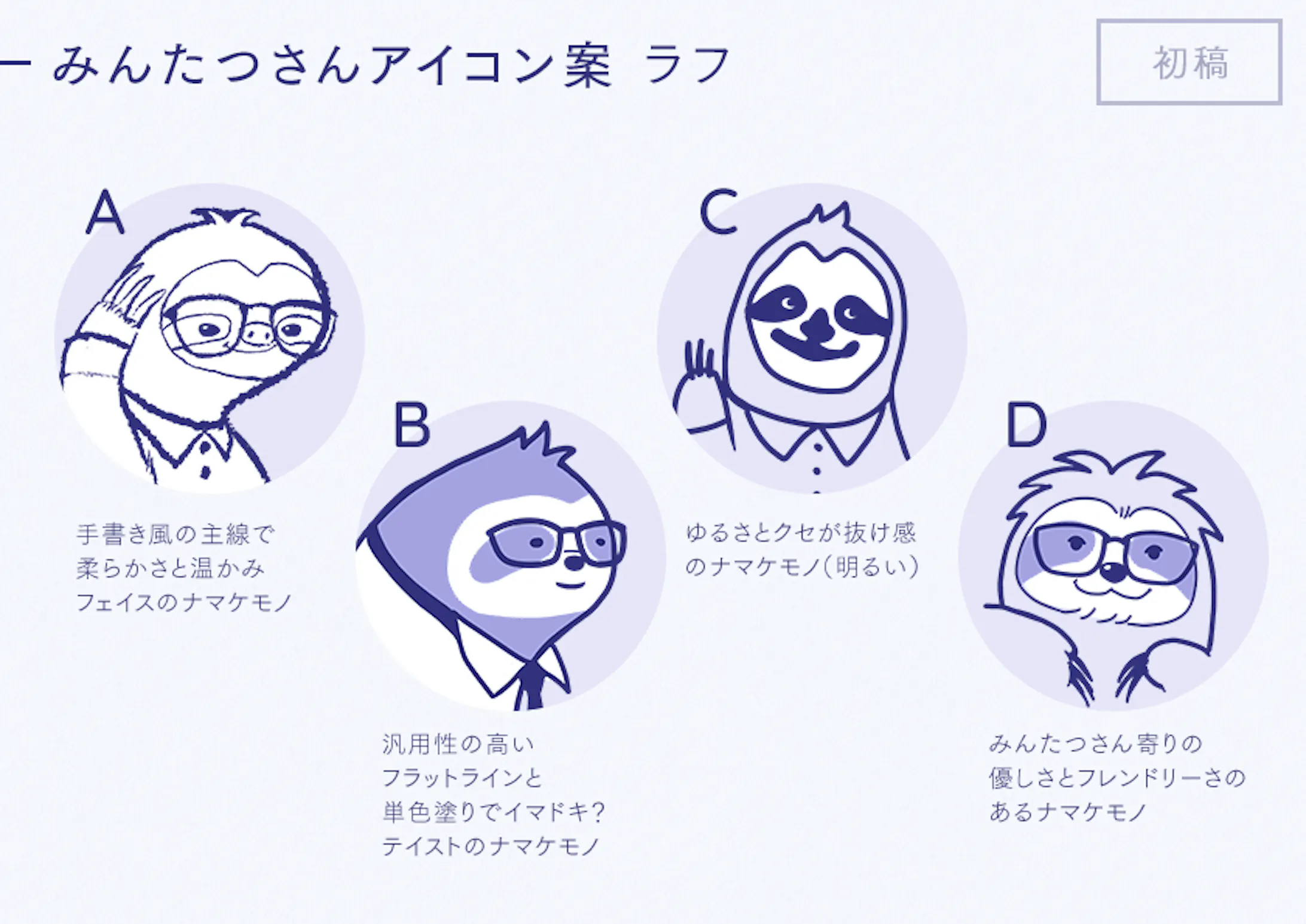 Twitterアイコンのキャラクターイラスト