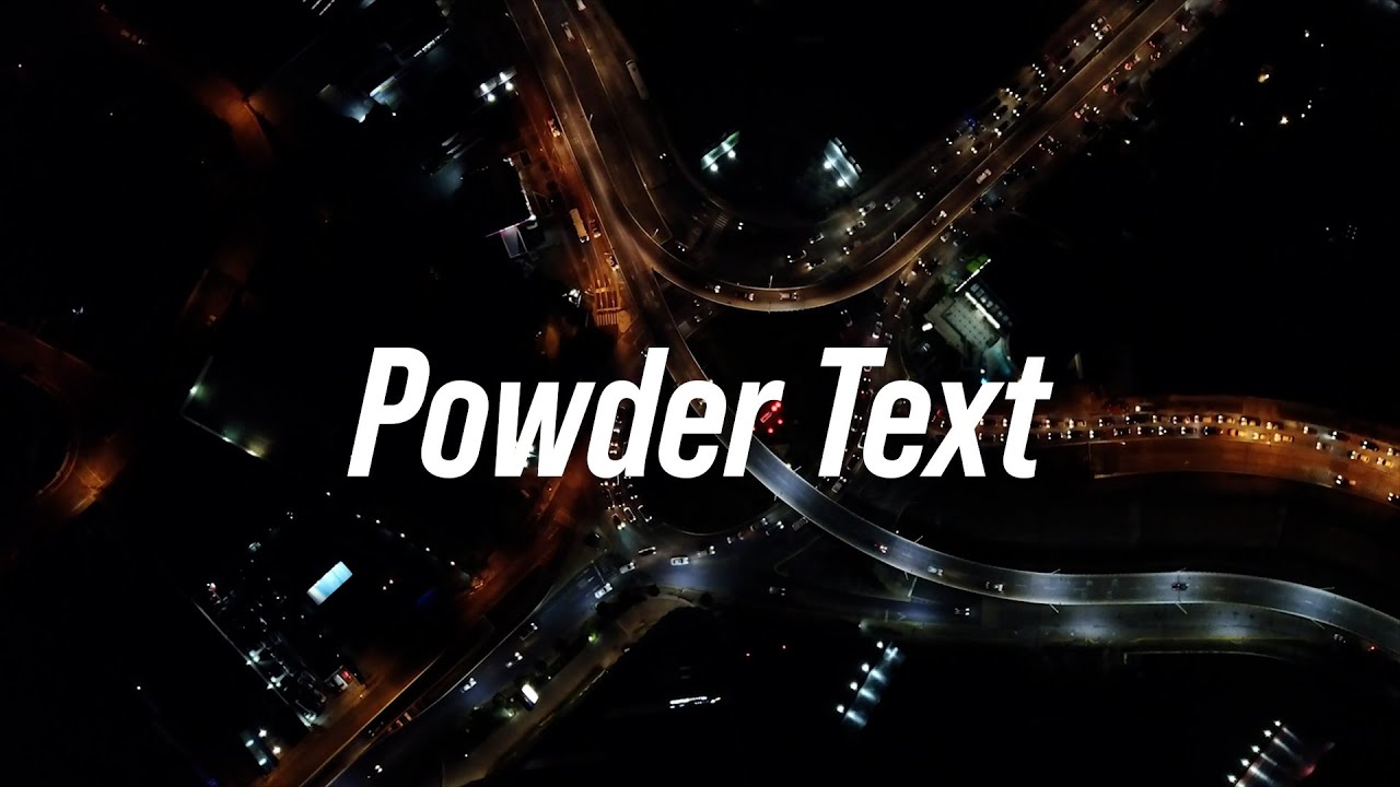 【After Effects】パウダーテキスト