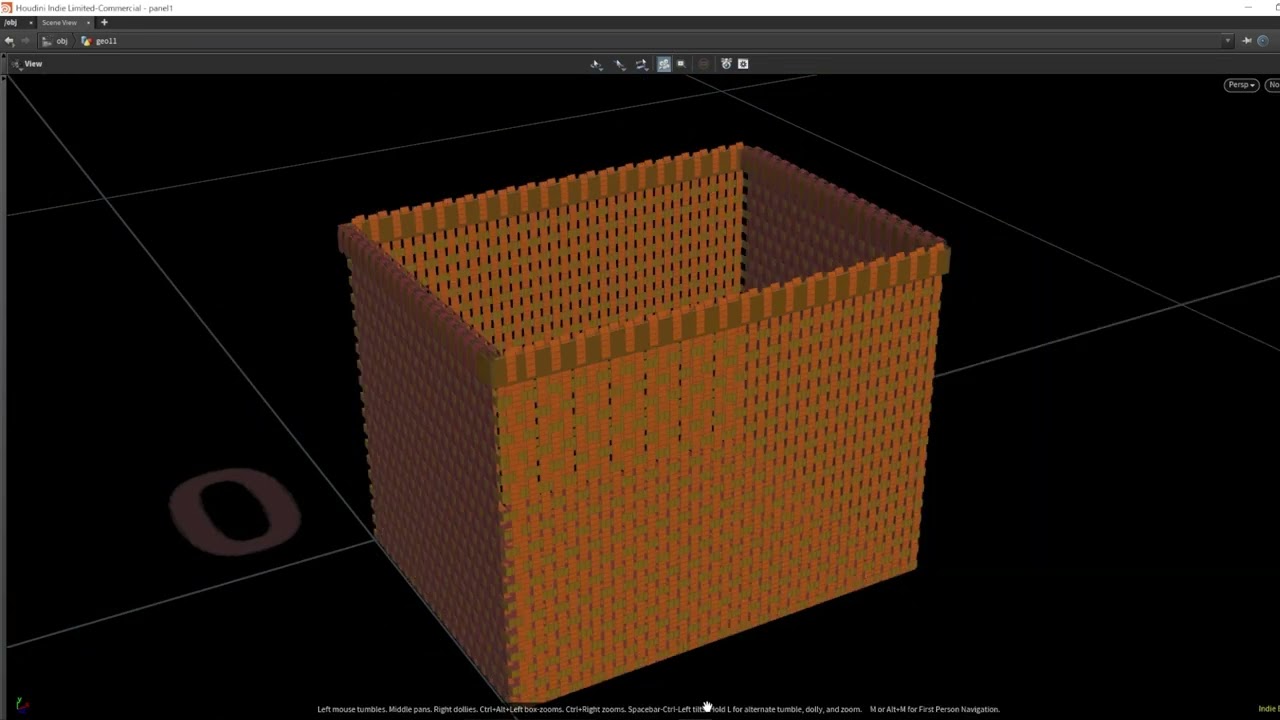 Houdiniで網かごを作りました