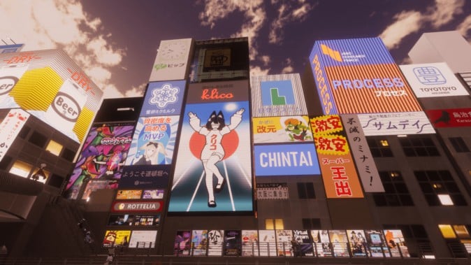 【取材】VRChat有志制作「バーチャル道頓堀」（MoguLive）