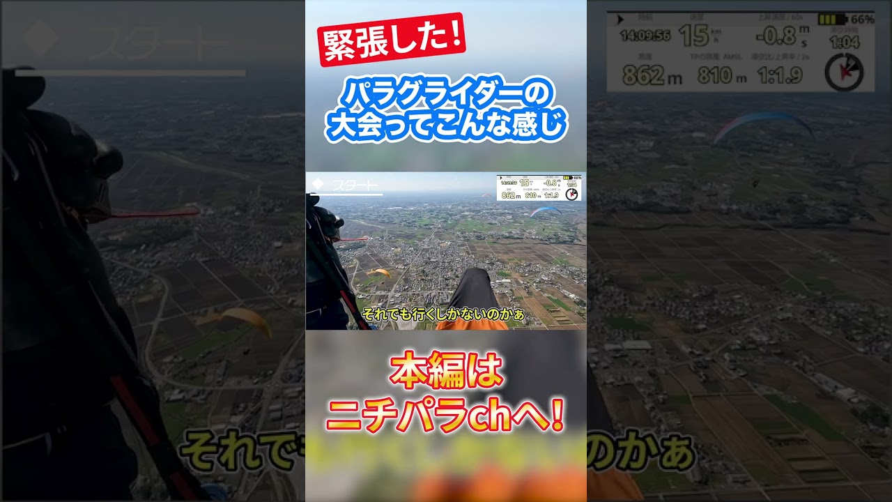 パラグライダーの大会ってこんな感じ