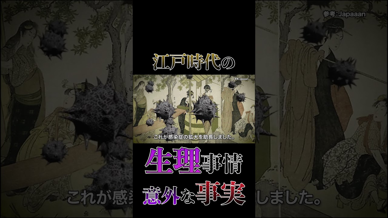江戸時代の整理事情！下着の概念がない時代はどうしていたのか…　#江戸時代 #shorts