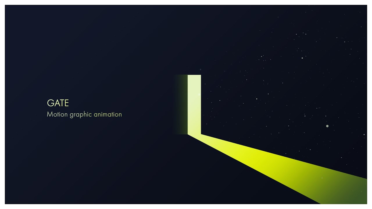 [Motion graphic animation] GATE