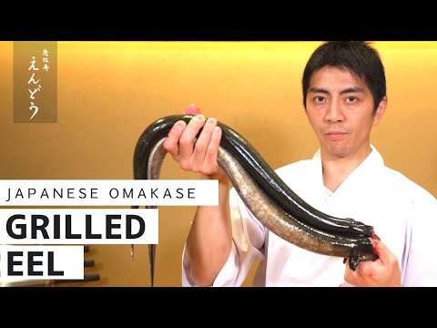 How to clean and prepare Japanese Eel (Unagi) for grill | Grilled Eel | 恵比寿えんどうEbisu Endo