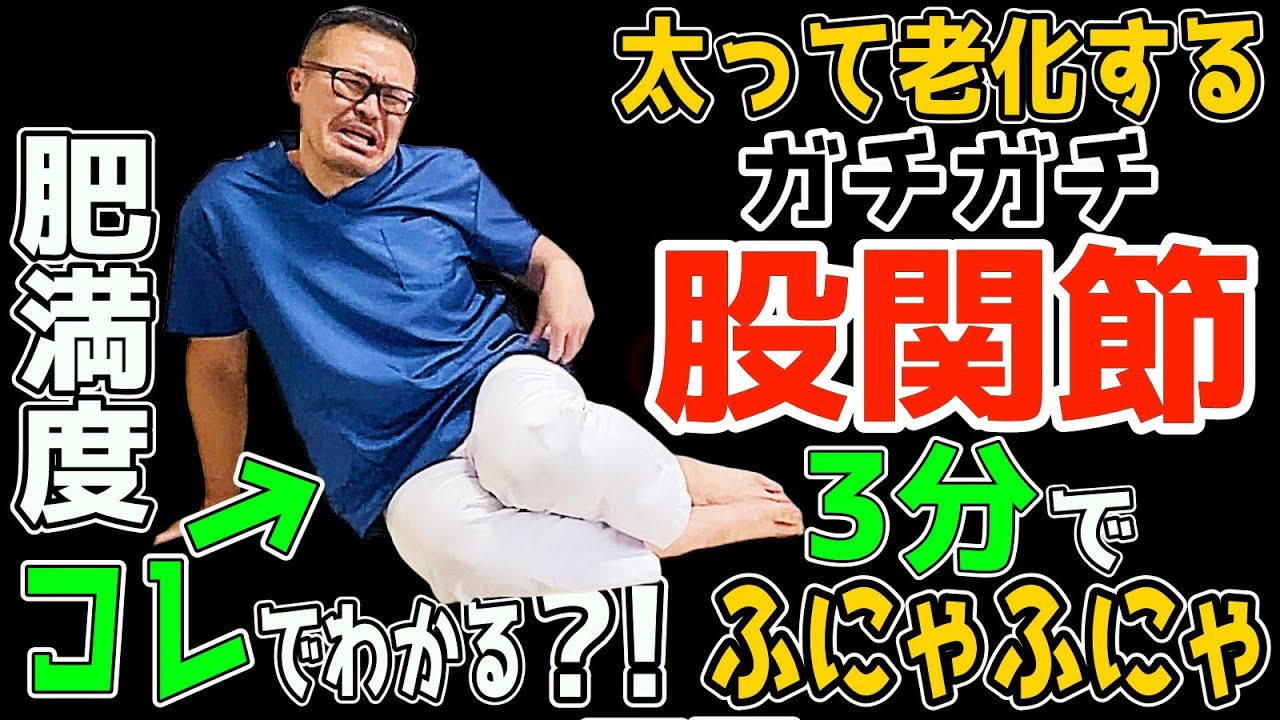 ガチガチ股関節【一瞬でフニャフニャ！痩せ体質にも変わる】寝たまま3分！内臓脂肪・中性脂肪も減らして【瞬間！腰痛・股関節痛・膝痛まで解消】内臓リンパ洗浄で老廃物も流して老化防止や脚まで痩せるセルフケア