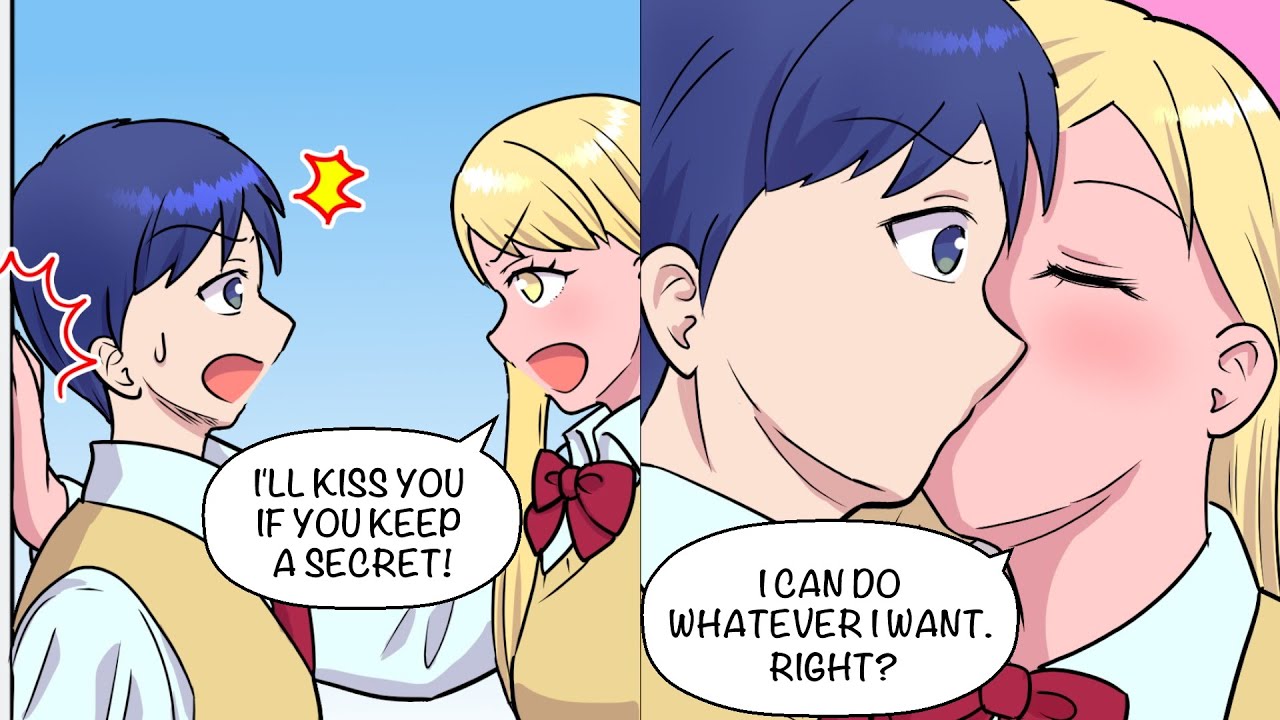 【Manga】A Nerd Found Out The Weakness Of The Blonde Punk Girl. "I'll Kiss You If You Keep A Secret."