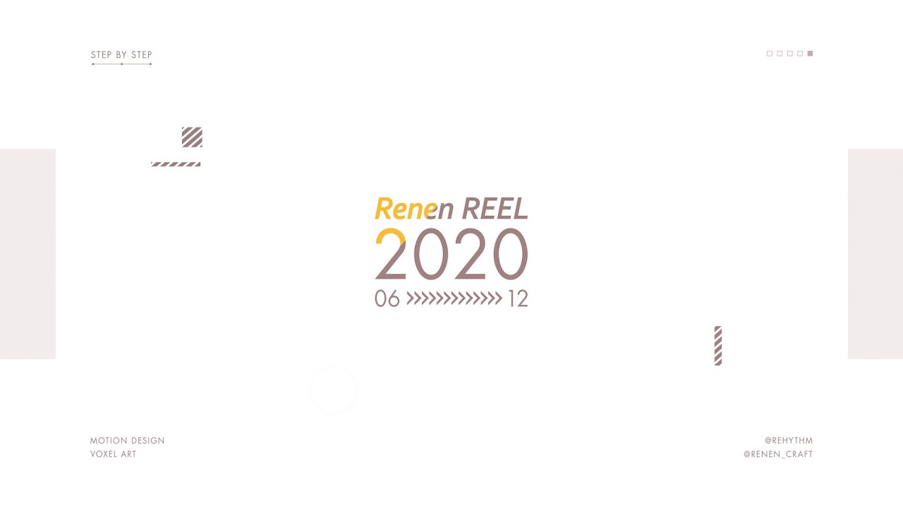 『Renen REEL 2020』モーショングラフィックス